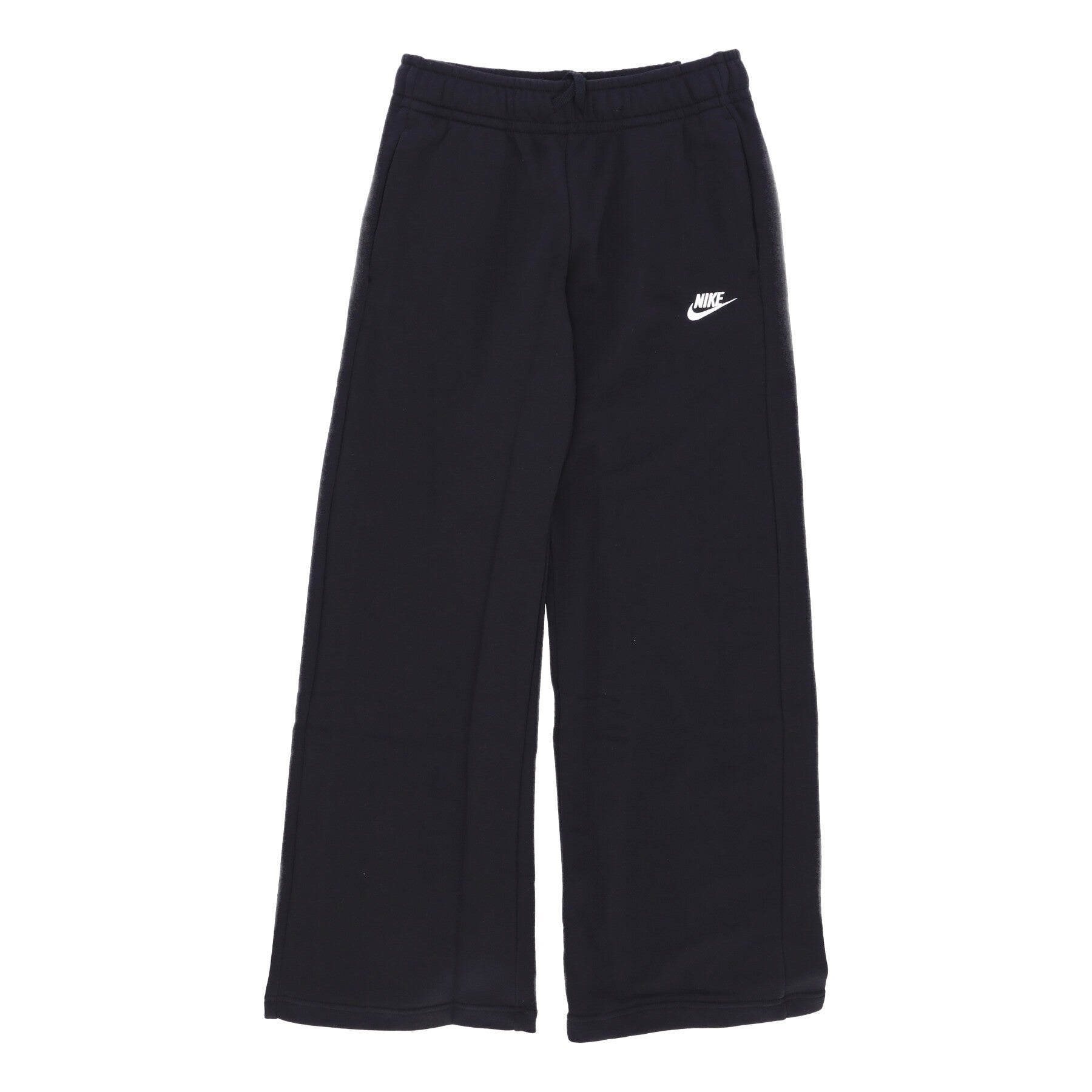 Nike Womens Club Fleece Wide Leg Pants - Black
