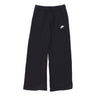 Nike, Pantalone Tuta Felpato Donna Sportwear Club Fleece Mid-rise Wide-leg Pant, Black/white