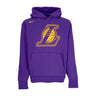 Nike Nba, Felpa Cappuccio Uomo Nba Essential Fleece Hoodie Loslak, Field Purple