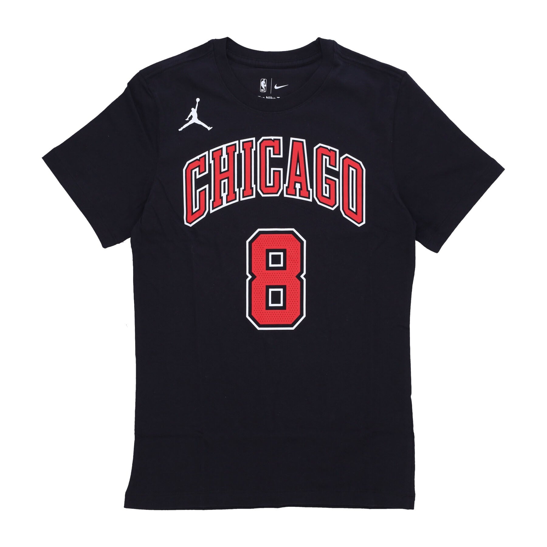 Jordan Nba, Maglietta Uomo Nba Statement Edition Tee No 8 Zach Lavine Chibul, Black