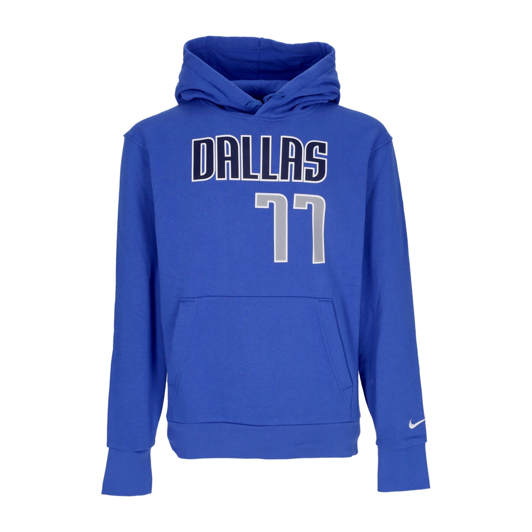 Nike Nba, Felpa Cappuccio Uomo Nba Essential Fleece Hoodie No 77 Luka Doncic Dalmav, Game Royal