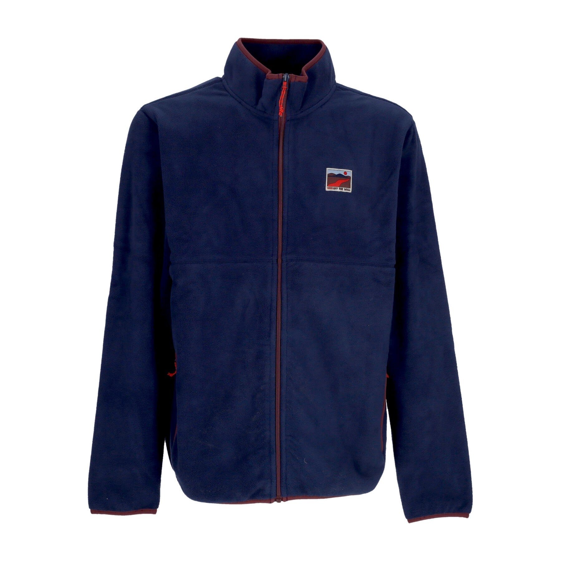 Vans, Felpa Collo Alto Uomo Outdoor Club Full Zip, Dress Blue