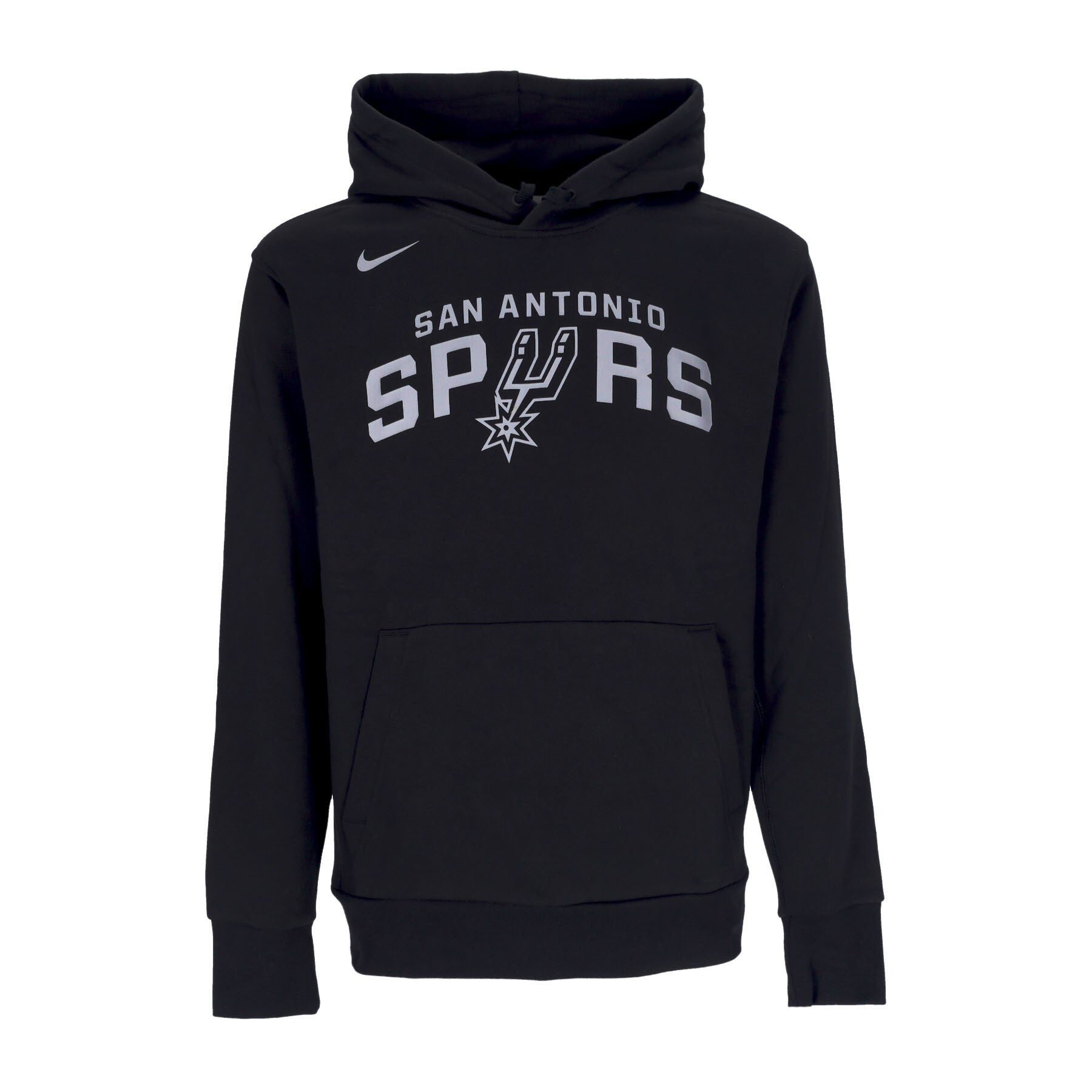 Nike Nba, Felpa Cappuccio Uomo Nba Essential Fleece Hoodie Saaspu, Black