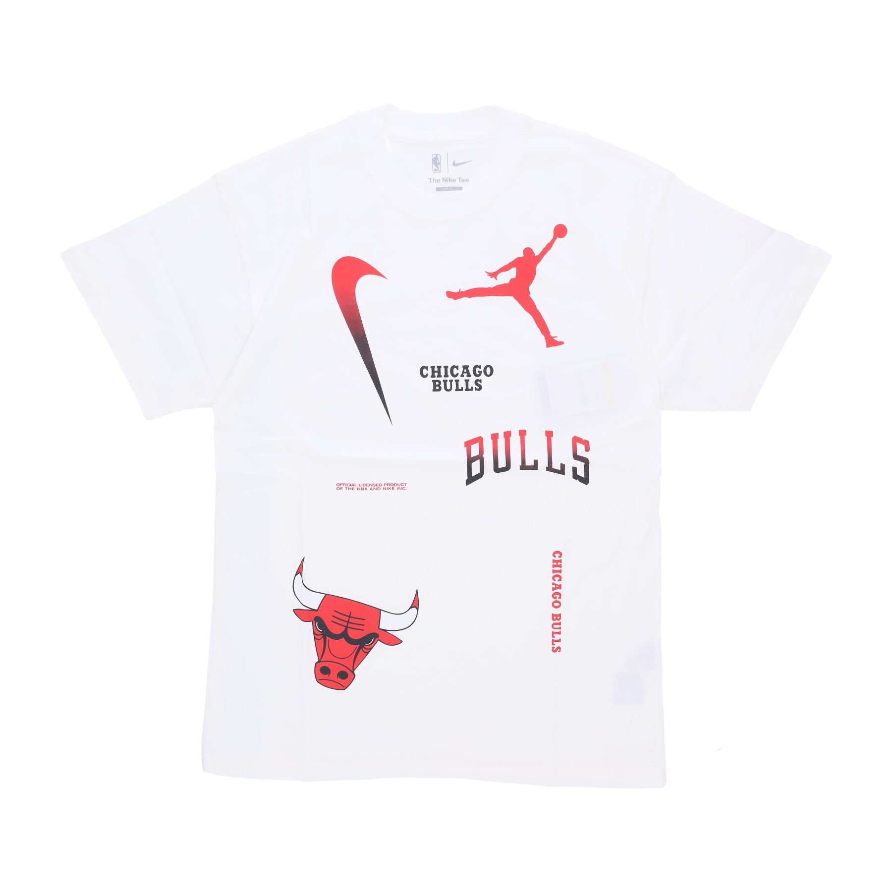 Nike Nba, Maglietta Uomo Nba Courtside Statement Max90n Tee Chibul, White