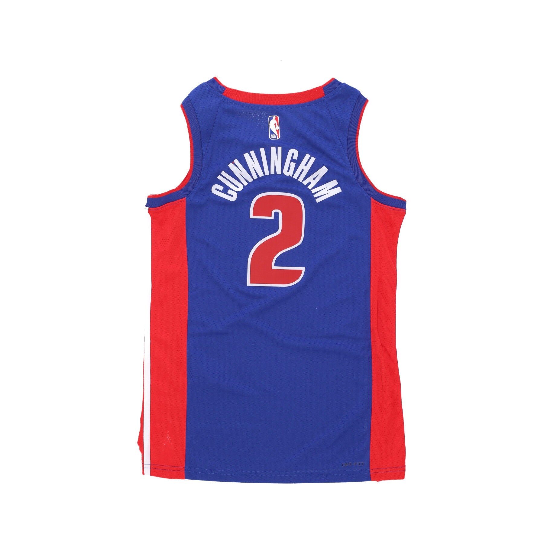 Herren-Basketball-Tanktop Nba Icon Edition 22 Dri-Fit Swingman-Trikot Nr. 2 Cade Cunningham Detpis Rush Blau