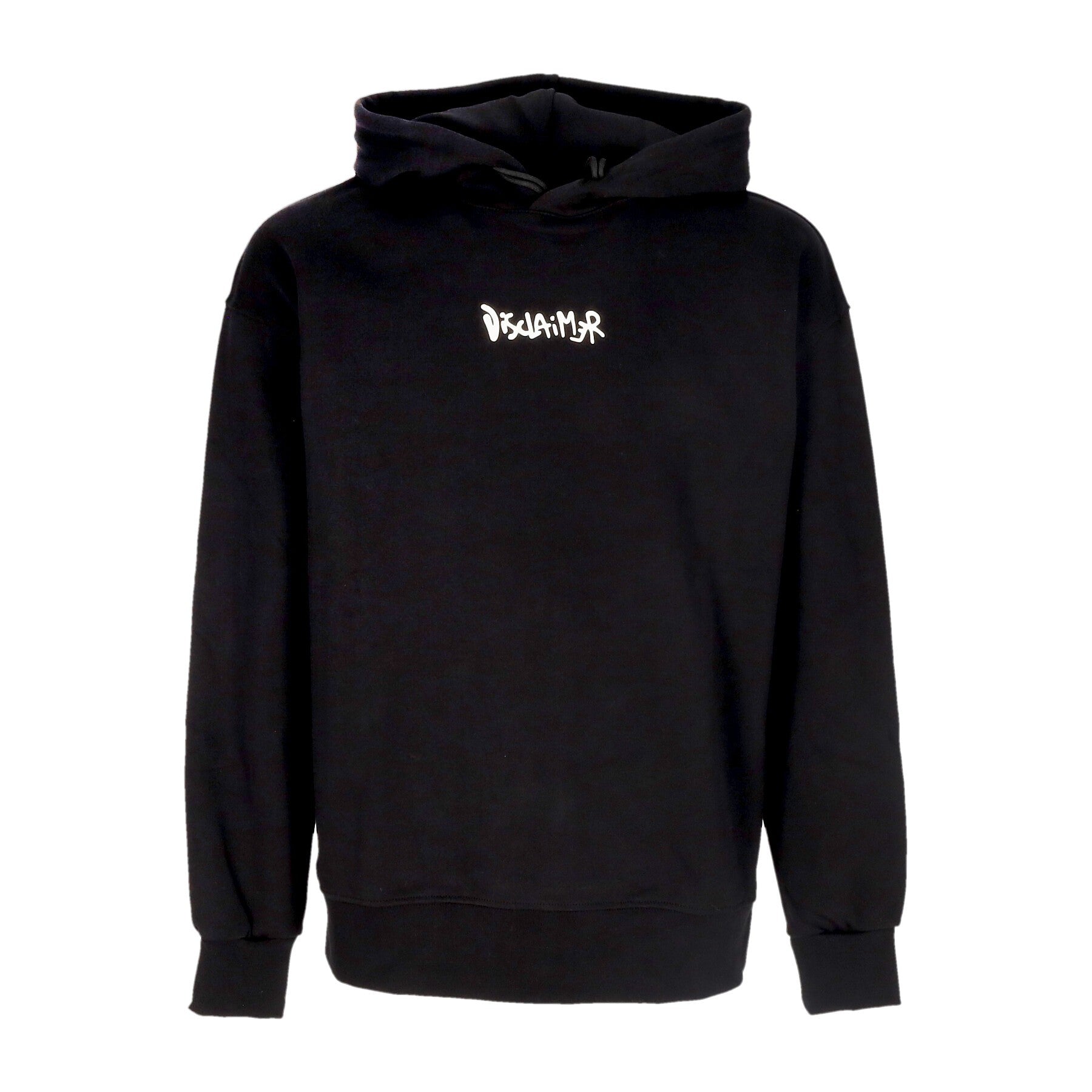 Felpa Leggera Cappuccio Uomo Back Big Logo Hoodie Black