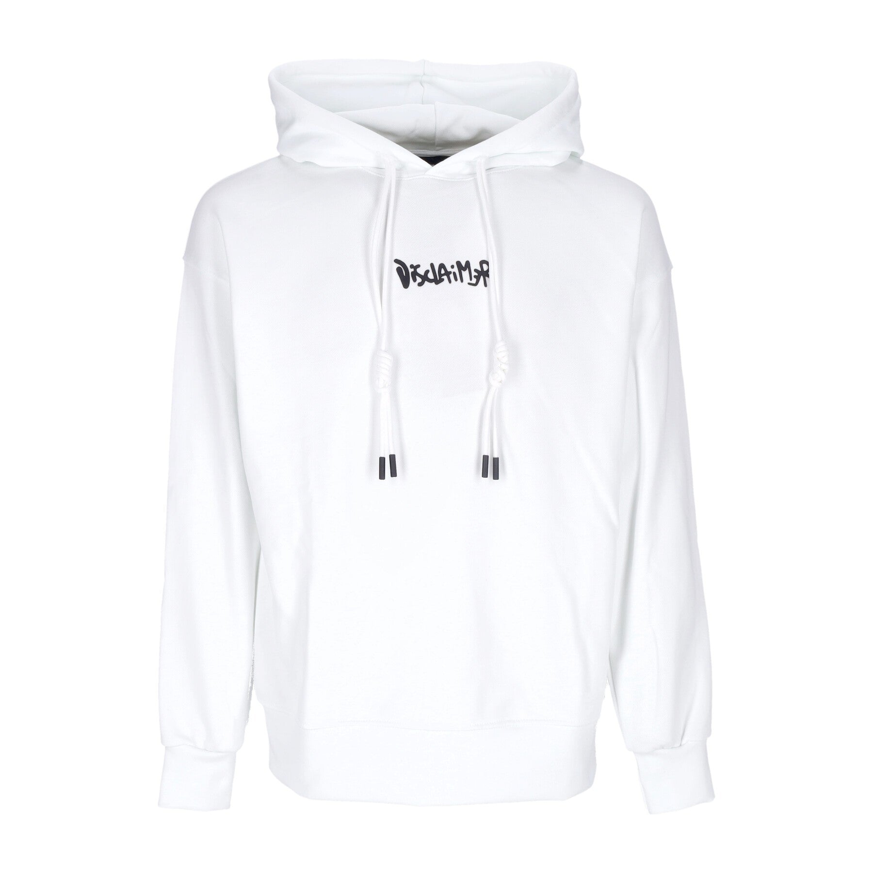 Felpa Leggera Cappuccio Uomo Back Big Logo Hoodie White