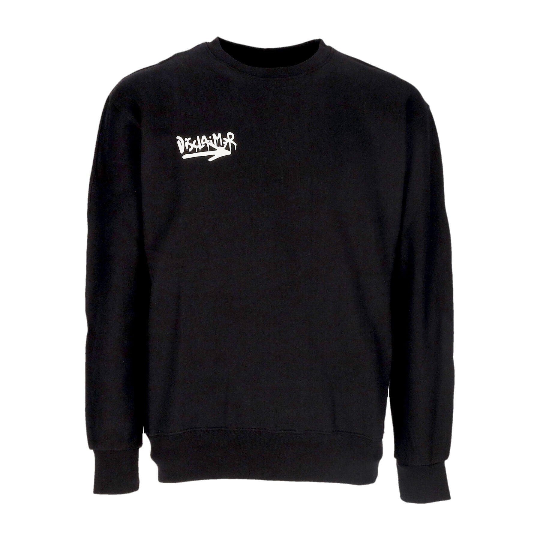 Felpa Leggera Girocollo Uomo Back Colored Big Logo Crewneck Black/black