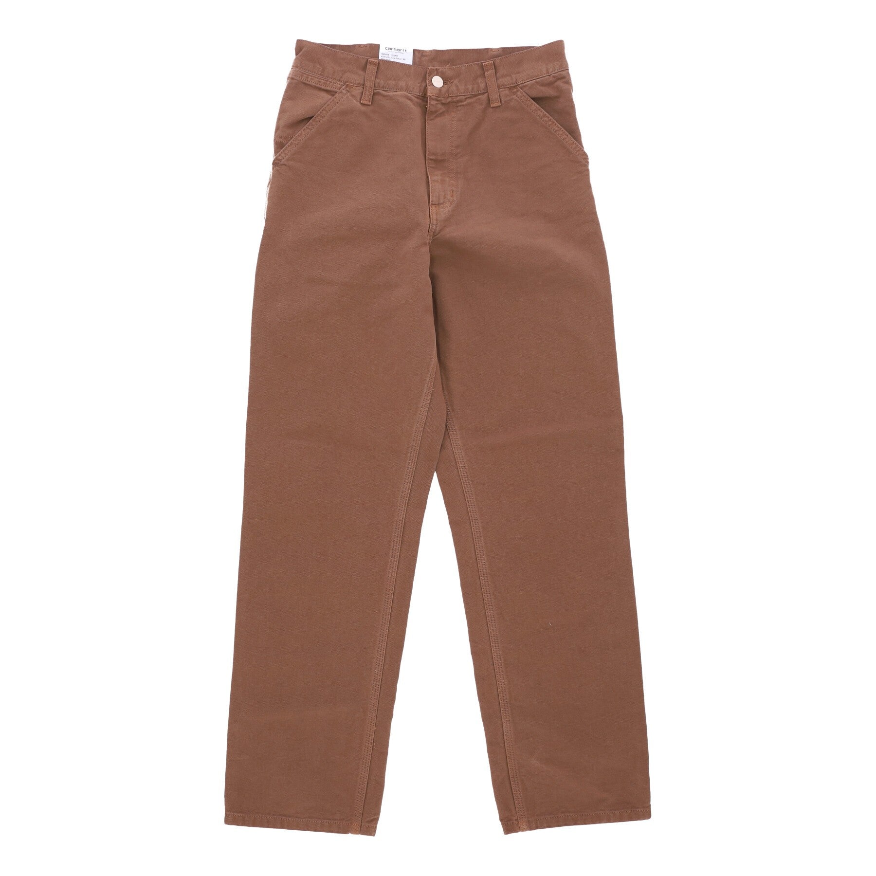 Carhartt Wip, Pantalone Lungo Uomo Single Knee Pant, Tamarind Faded