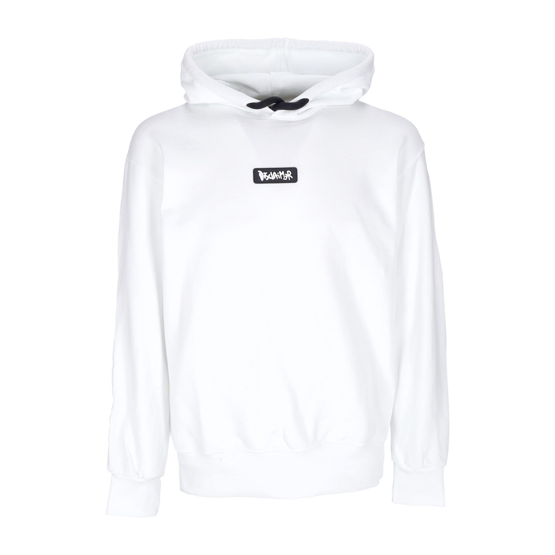 Felpa Leggera Cappuccio Uomo Back Big Logo Hoodie White