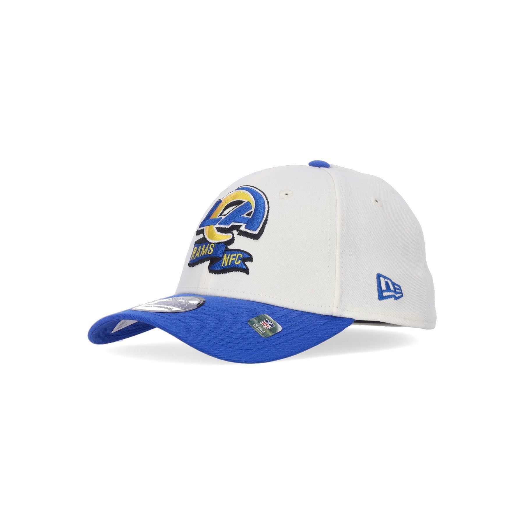 New Era, Cappellino Visiera Curva Uomo Nfl Sideline 3930 Losram, Chrome White/original Team Colors