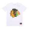 Mitchell & Ness, Maglietta Uomo Nhl Team Logo Tee Chibla, White