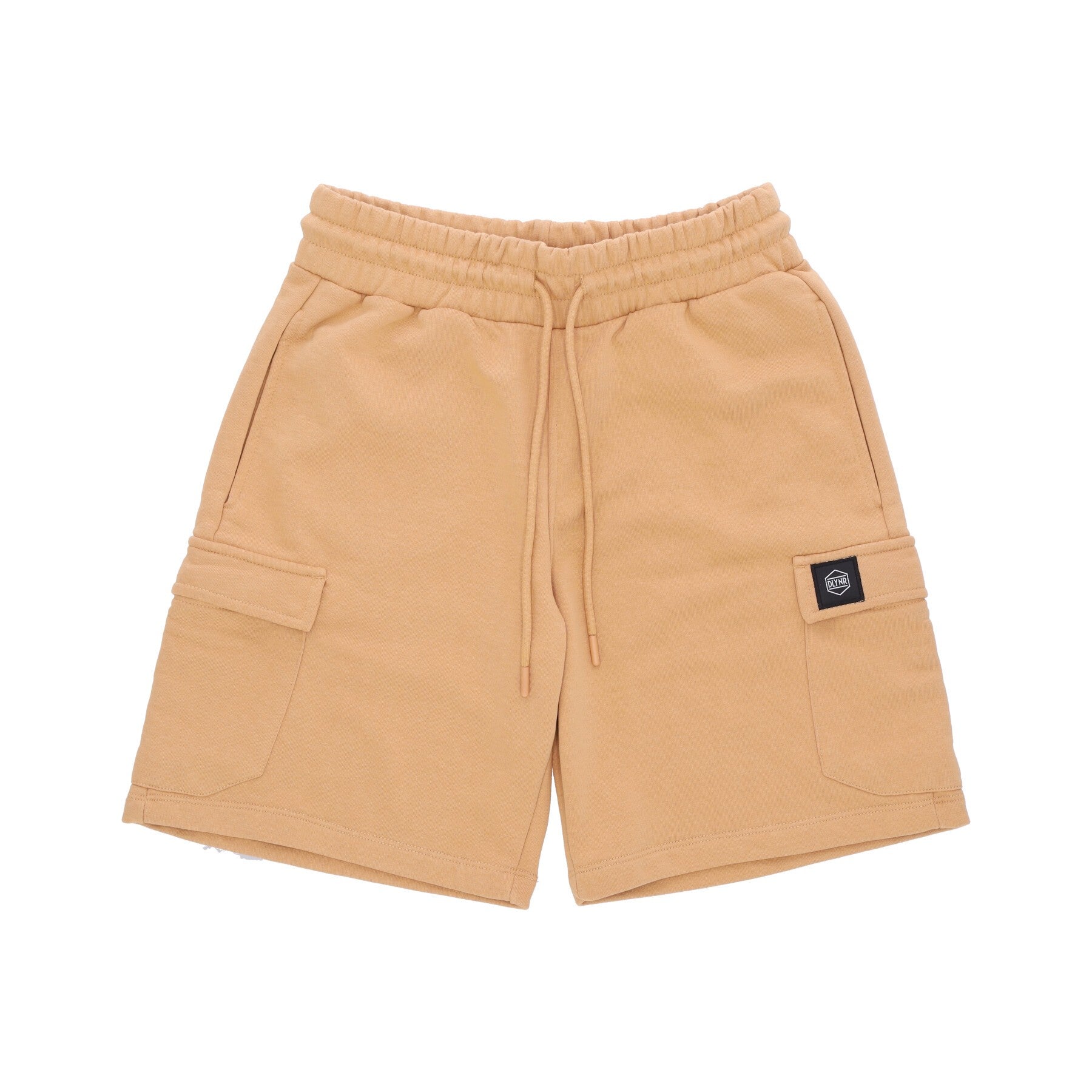 Dolly Noire, Pantalone Corto Tuta Uomo Cargo Short Sweatpants, Beige