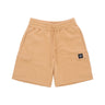 Dolly Noire, Pantalone Corto Tuta Uomo Cargo Short Sweatpants, Beige