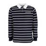 Independent, Polo Manica Lunga Uomo Bauhaus Stripe Polo Crewneck, Black Stripe