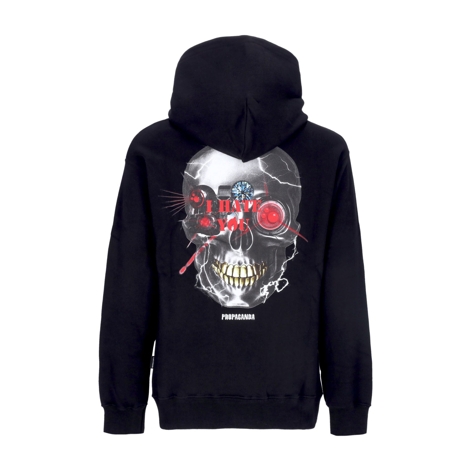 Propaganda, Felpa Cappuccio Uomo Terminator Hoodie, Black