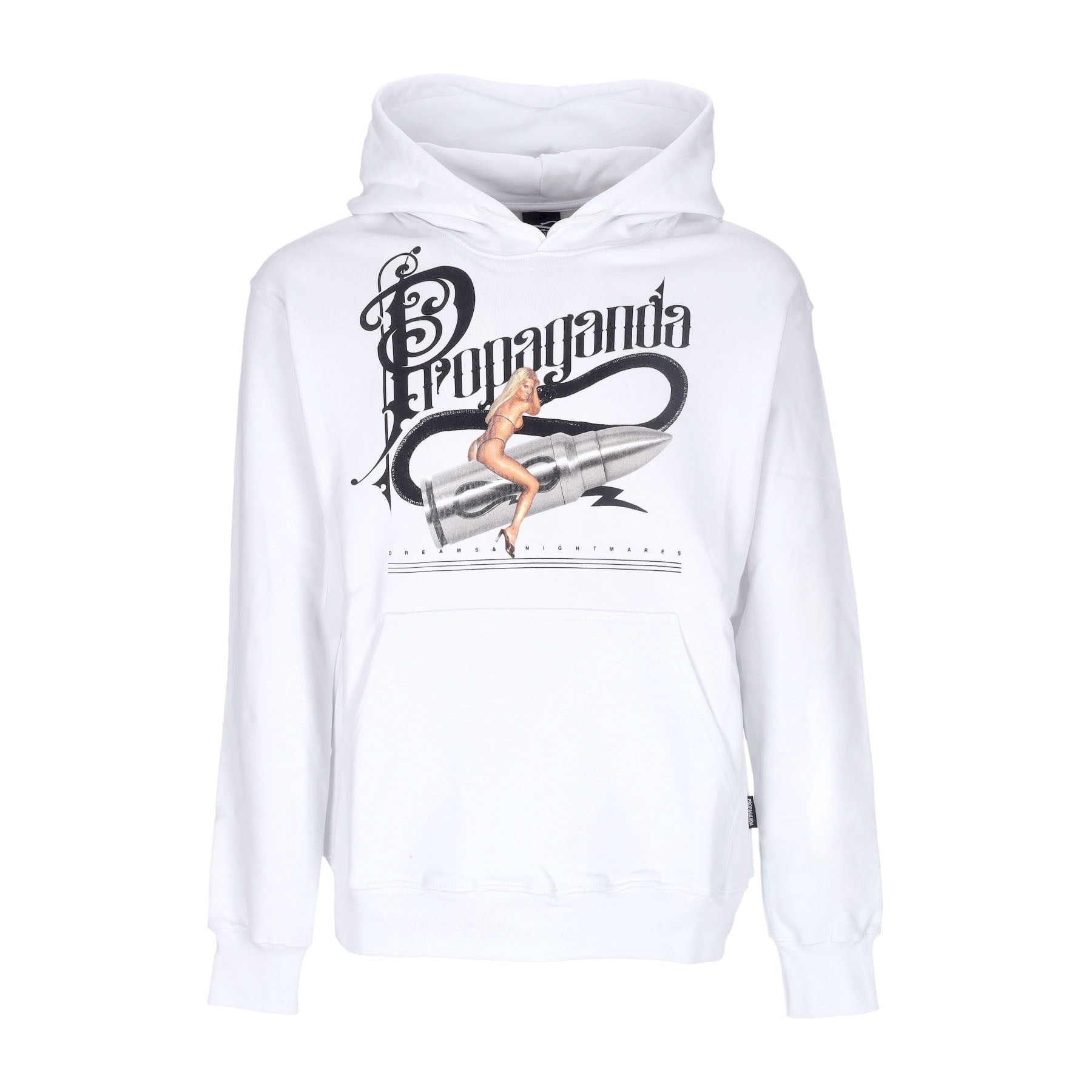 Propaganda, Felpa Cappuccio Uomo Dreams Hoodie, White