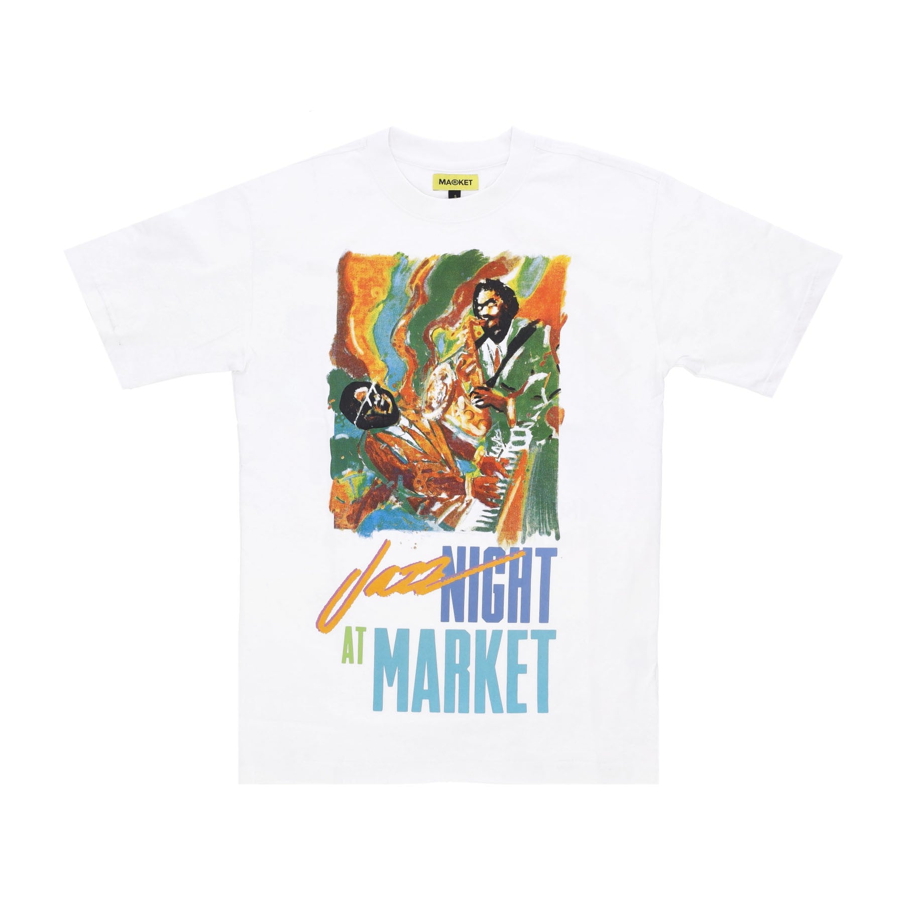 Market, Maglietta Uomo Jazz Night Tee, White