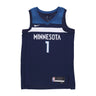 Nike Nba, Canotta Basket Uomo Nba Icon Edition 22 Dri-fit Swingman Jersey No 1 Anthony Edwards Mintim, College Navy