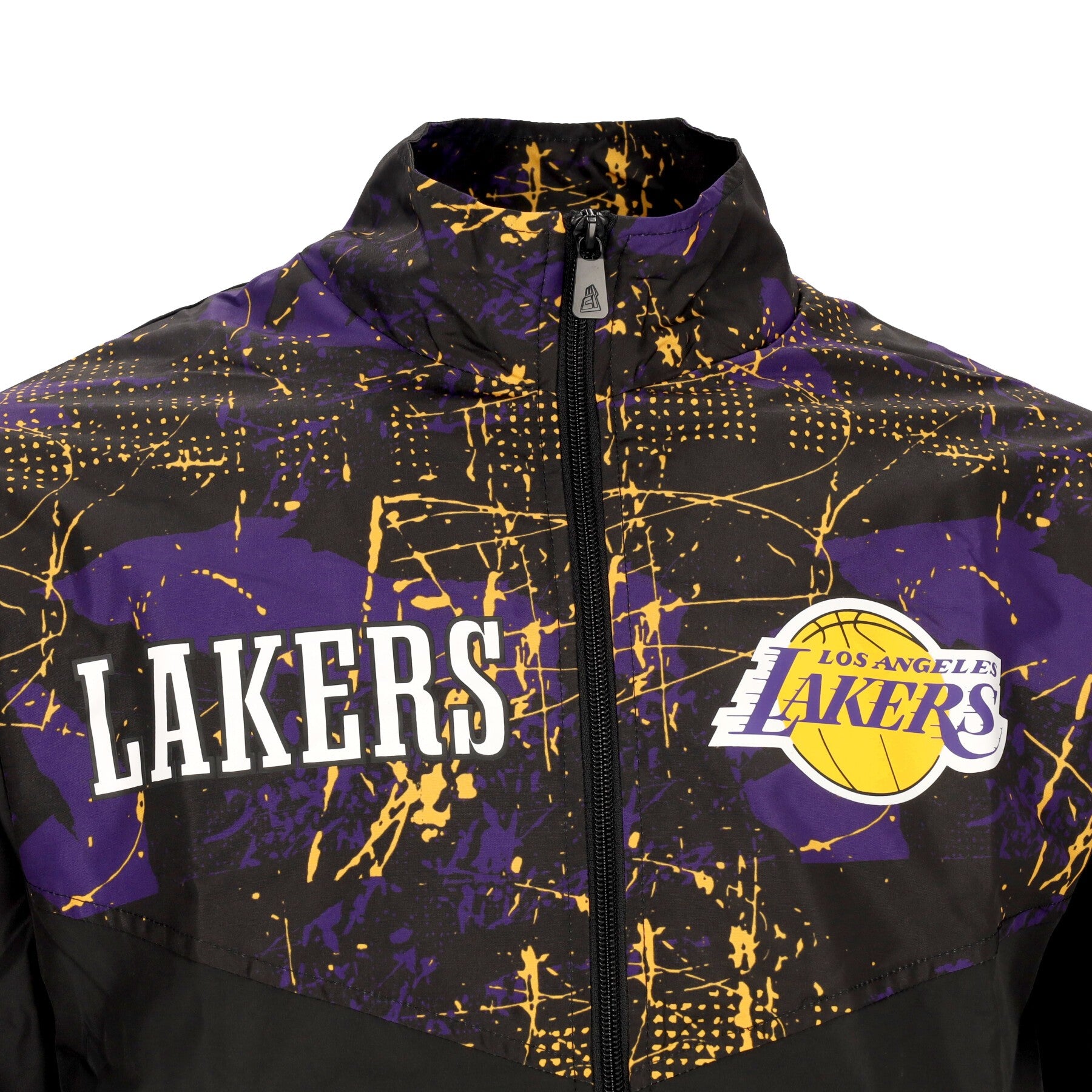 Herren-Trainingsjacke NBA All Over Print Panel Track Jacket Loslak Schwarz/Echtes Lila