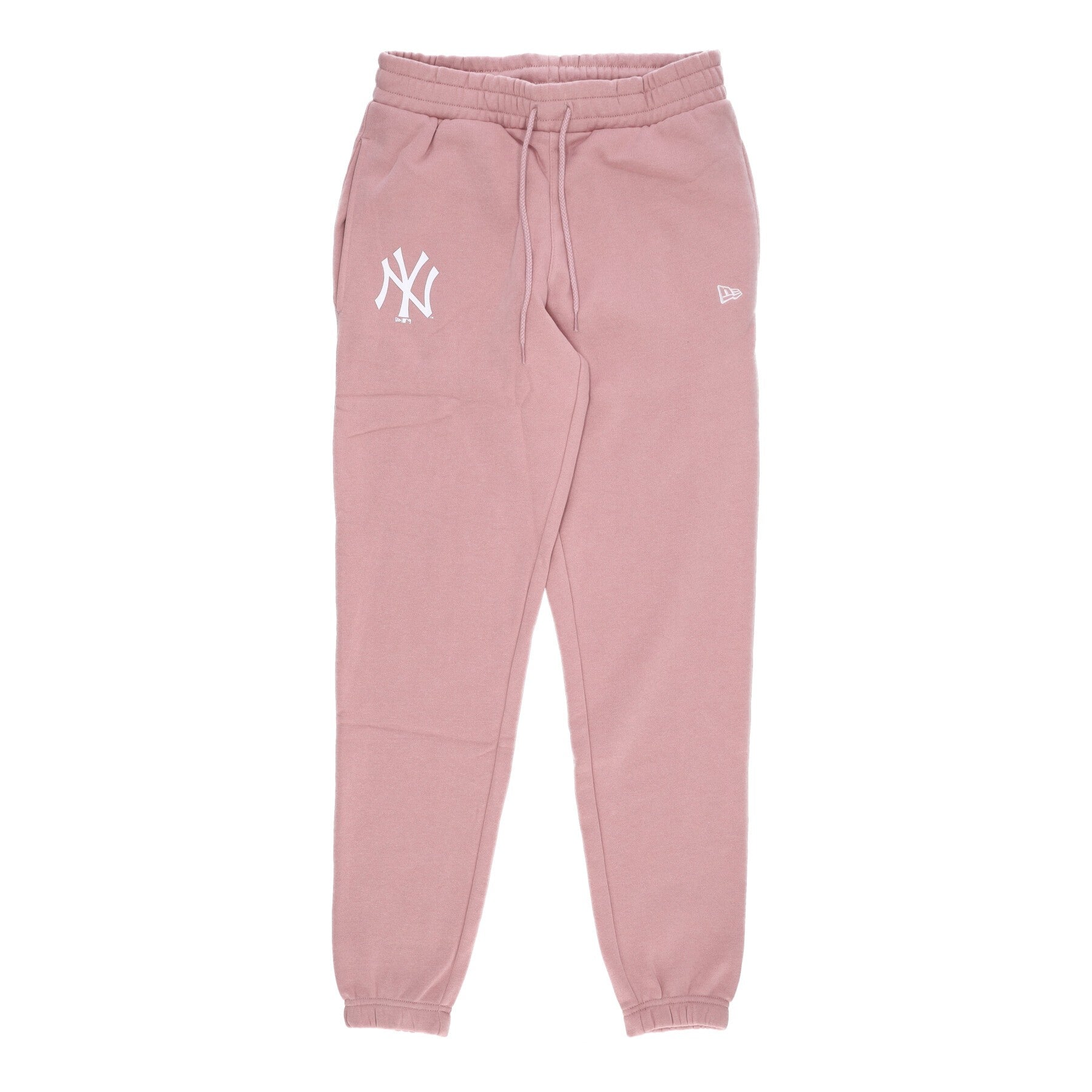 New Era, Pantalone Tuta Felpato Uomo Mlb Team Logo Jogger Neyyan, Rose/white