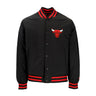 New Era, Giubbotto Bomber Uomo Nba Script Bomber Chibul, Black/front Door Red