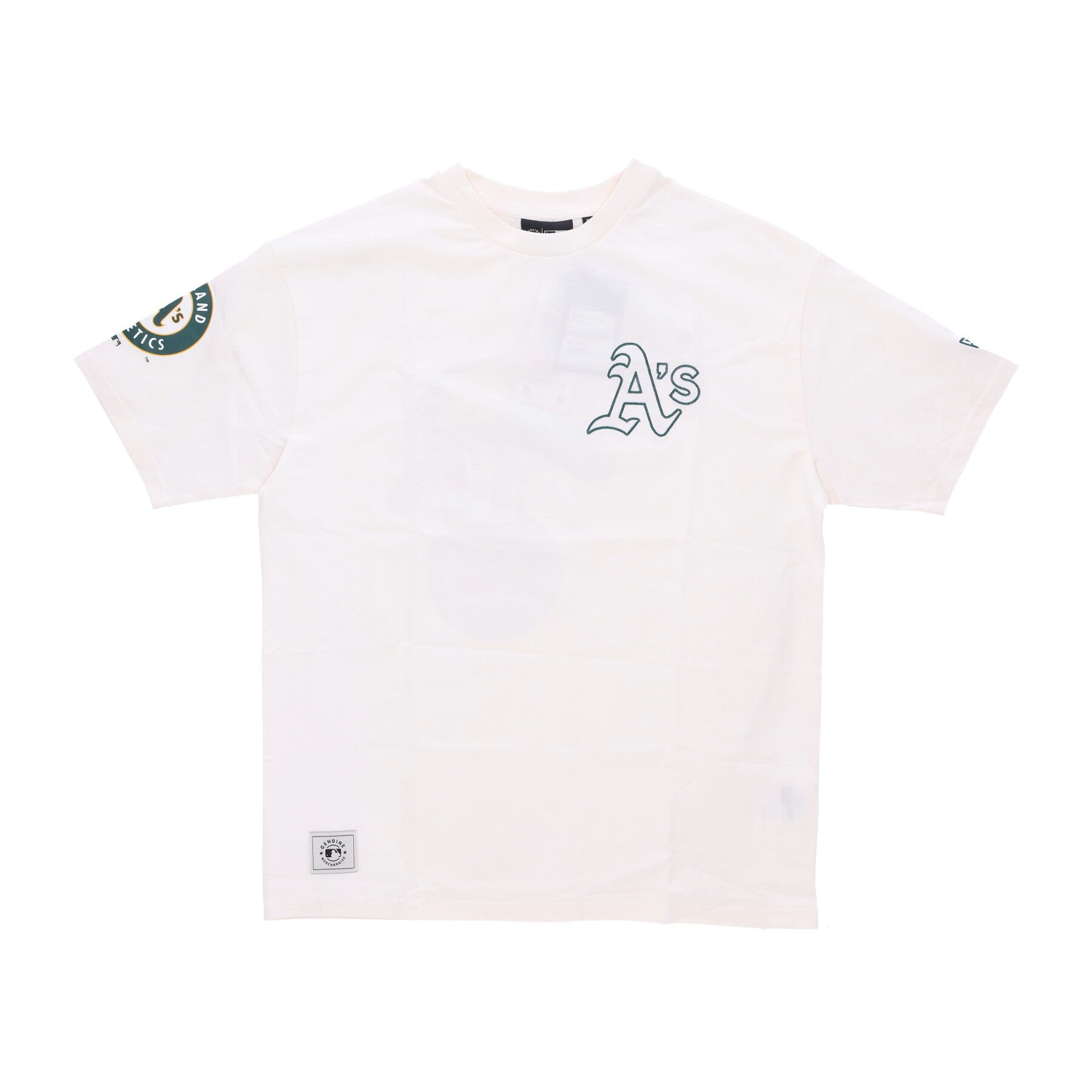 Men's T-Shirt Mlb Heritage Bp Os Tee Oakath Off White/dark Green