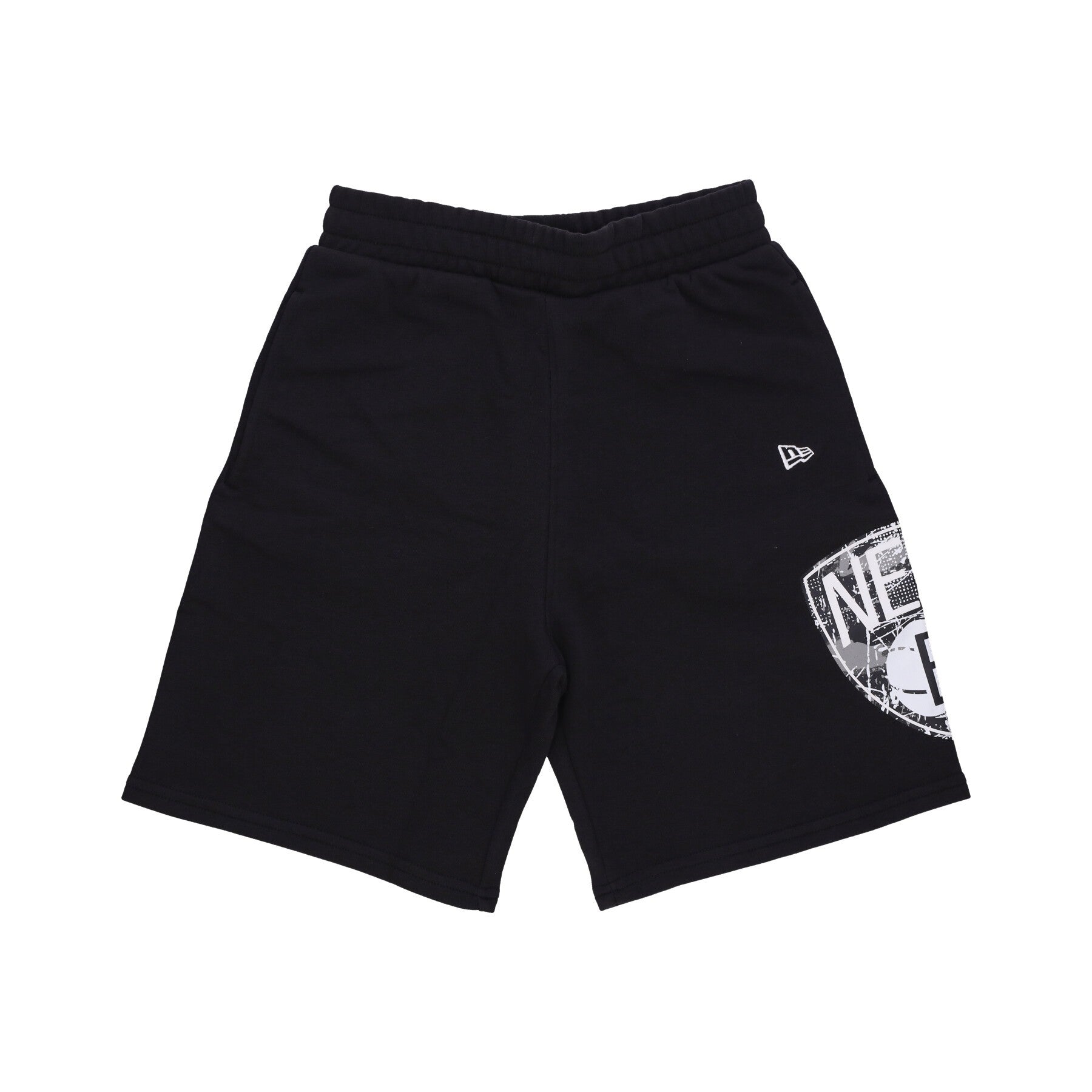 New Era, Pantalone Corto Tuta Uomo Nba Team Logo Os Shorts Bronet, Black/white