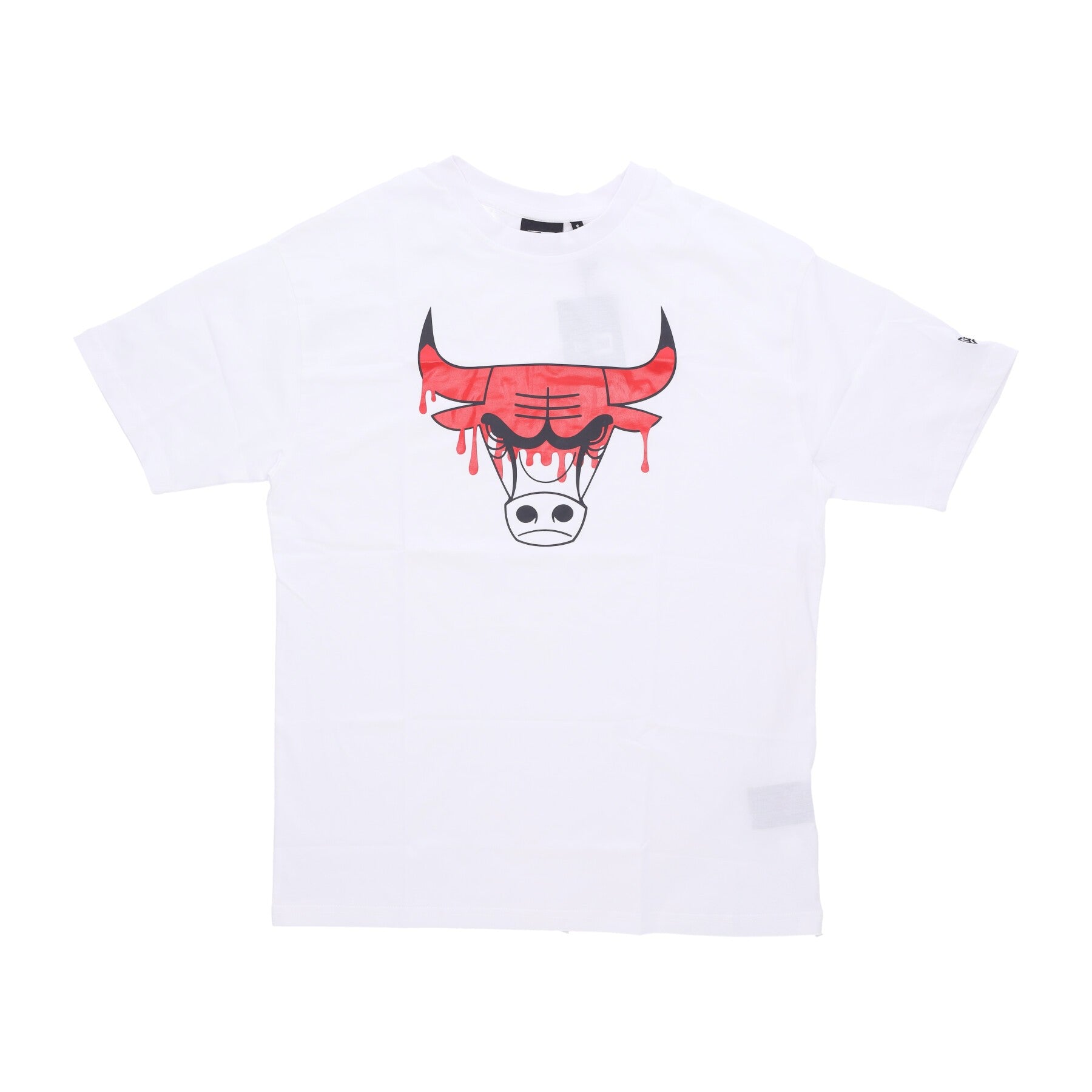 New Era, Maglietta Uomo Nba Drip Logo Os Tee Chibul, White/front Door Red