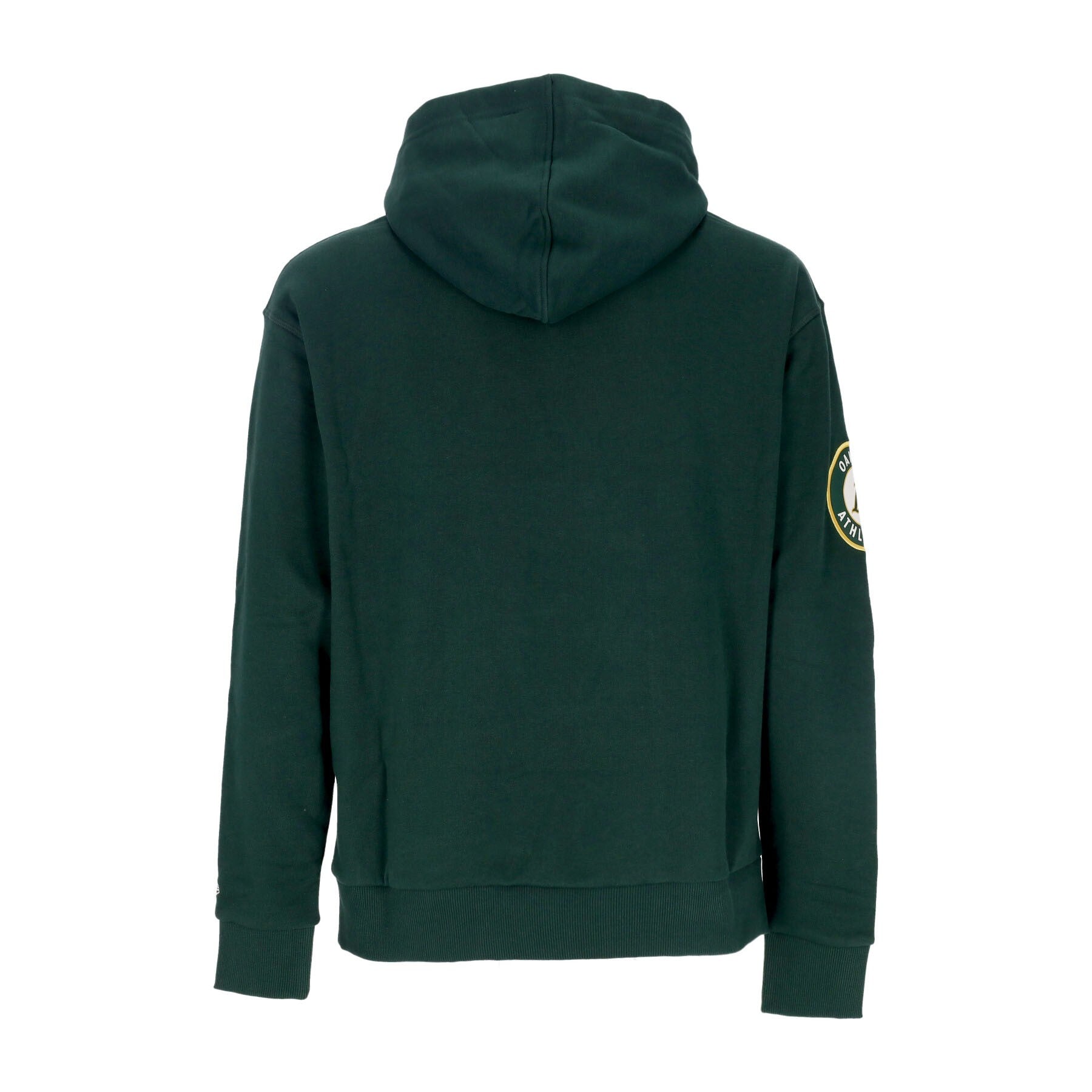 Felpa Cappuccio Uomo Mlb Heritage Os Hoodie Oakath Dark Green/off White