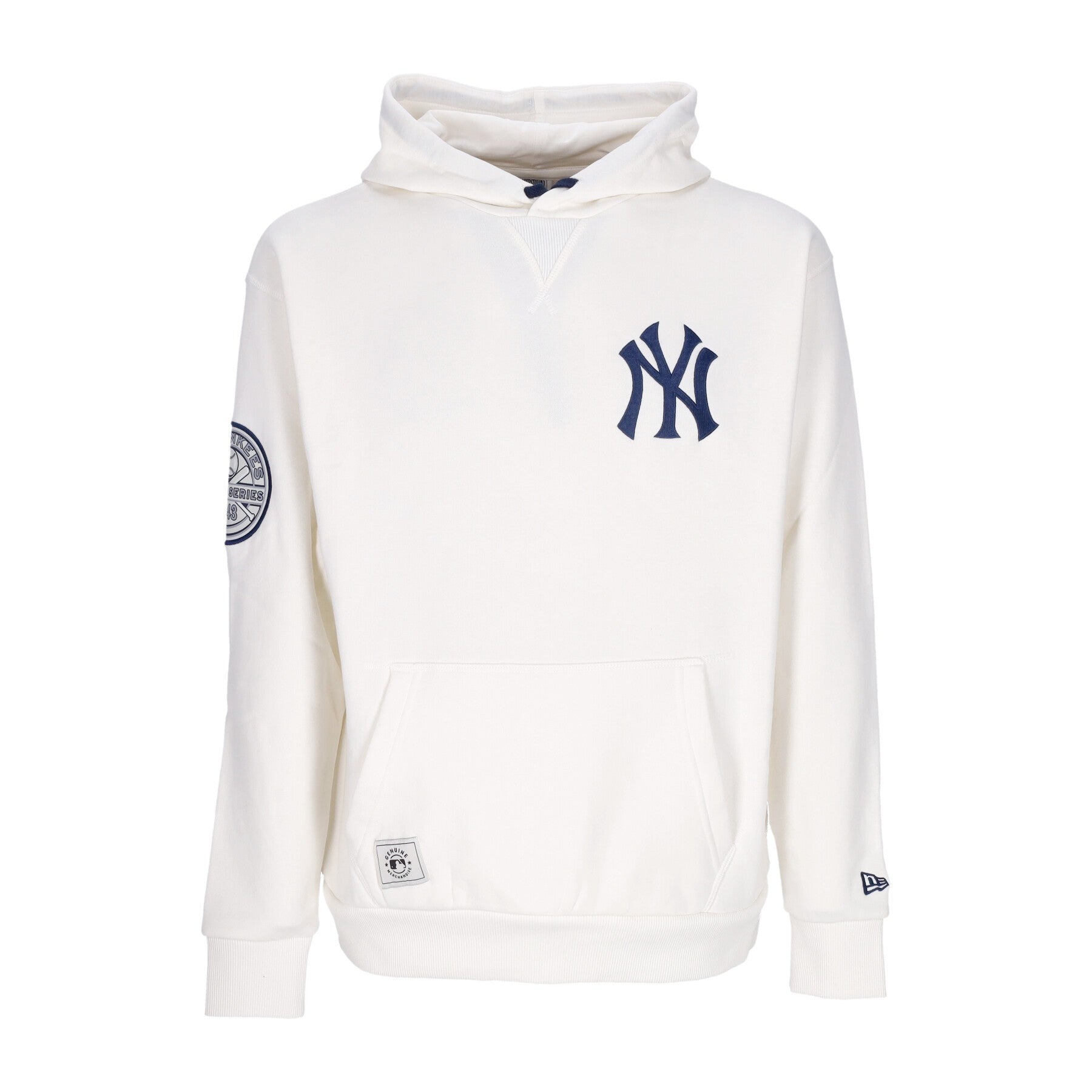 Felpa Cappuccio Uomo Mlb Heritage Os Hoodie Neyyan Off White/obsidian Blue