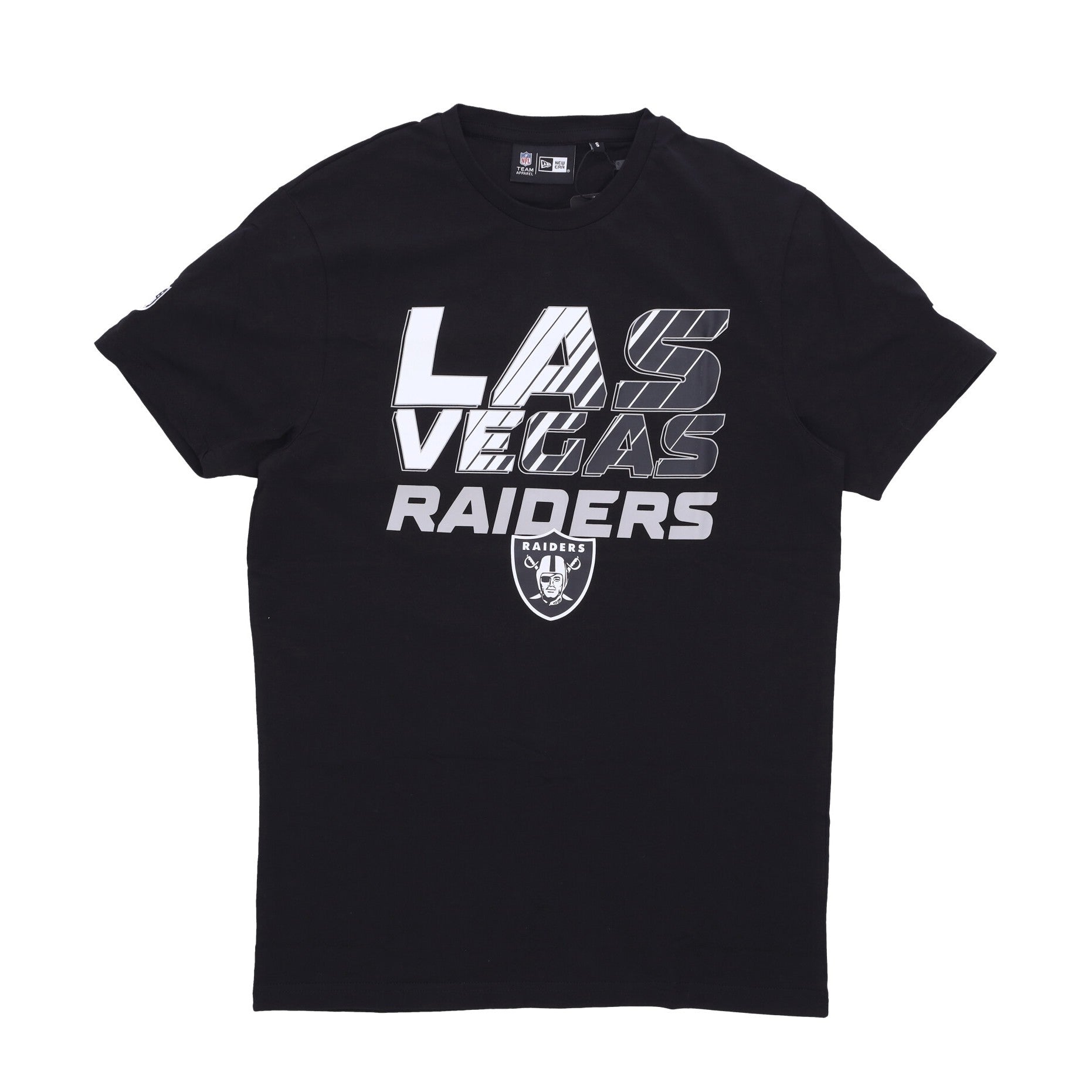 New Era, Maglietta Uomo Nfl Gradient Wordmark Tee Lasrai, Black/white