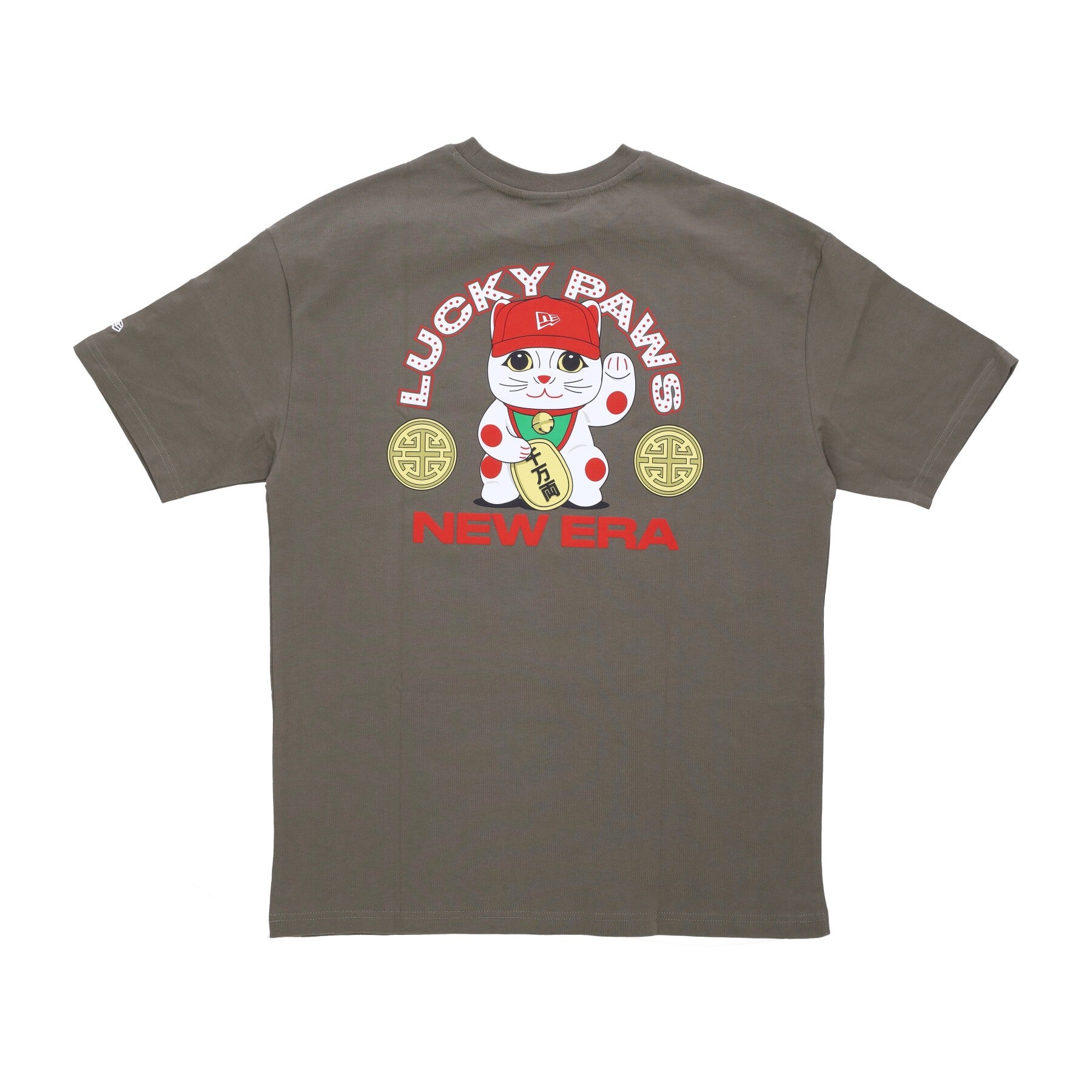 New Era, Maglietta Uomo Ne Character Graphic Os Tee, New Olive/white