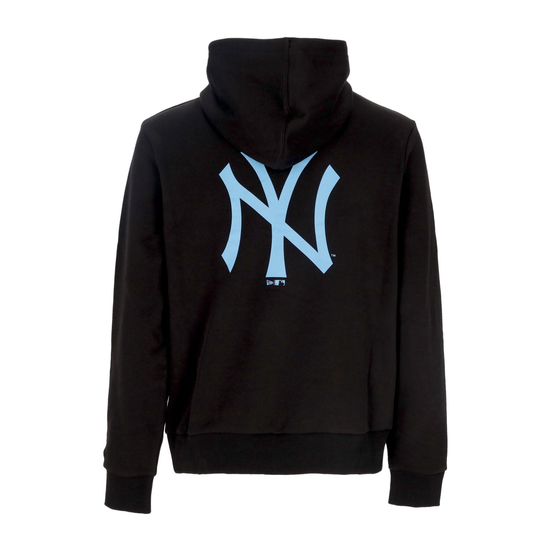 New Era, Felpa Cappuccio Uomo Mlb League Essential Bp Hoodie Neyyan, Black/ray Blue