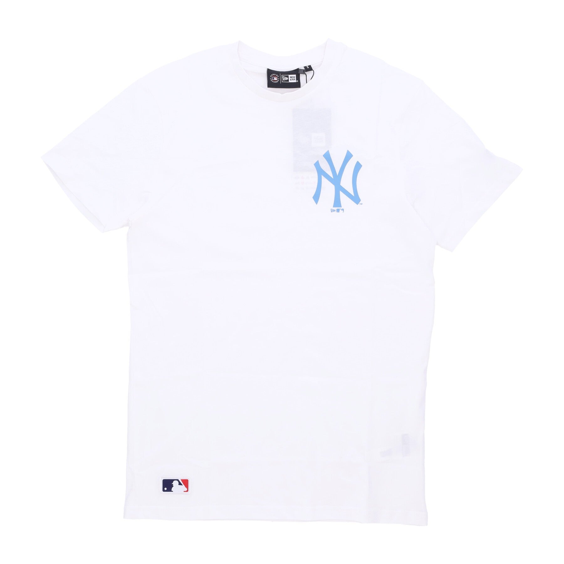 New Era, Maglietta Uomo Mlb League Essential Lc Tee Neyyan, White/ray Blue