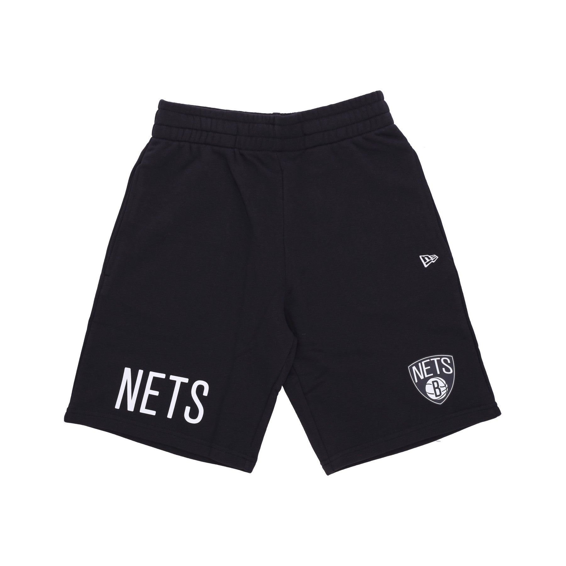 New Era, Pantalone Corto Tuta Uomo Nba Wordmark Os Shorts Bronet, Black/white