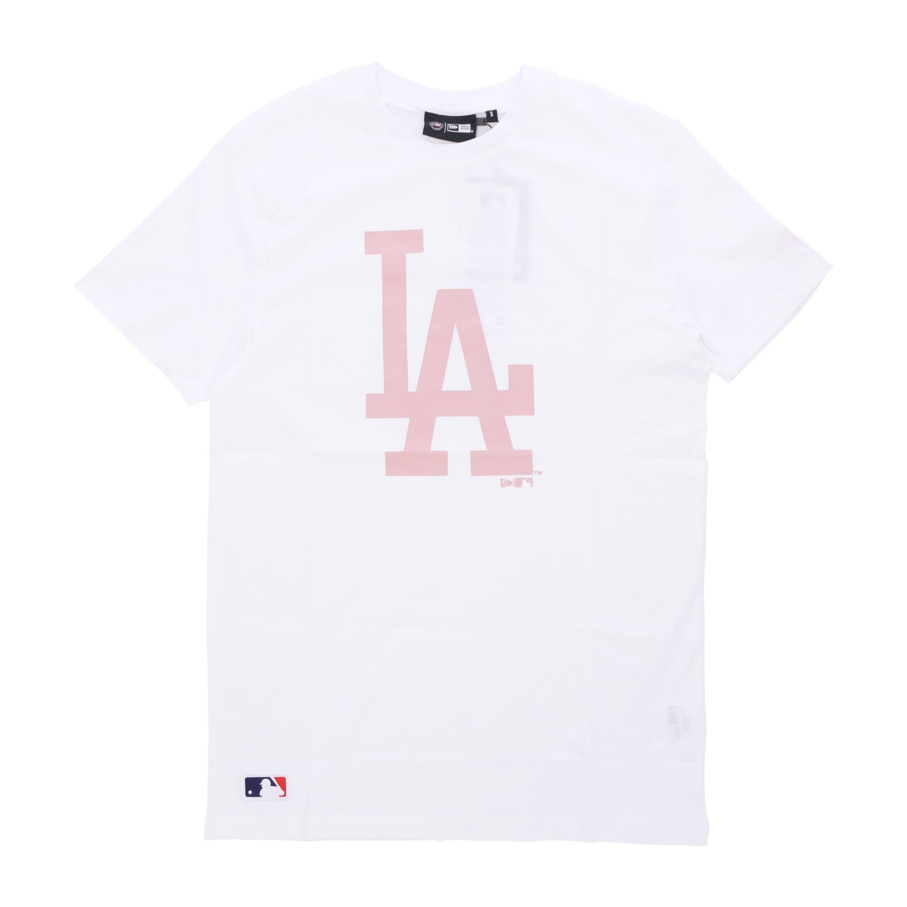 New Era, Maglietta Uomo Mlb League Essential Cf Tee Losdod, White/rose