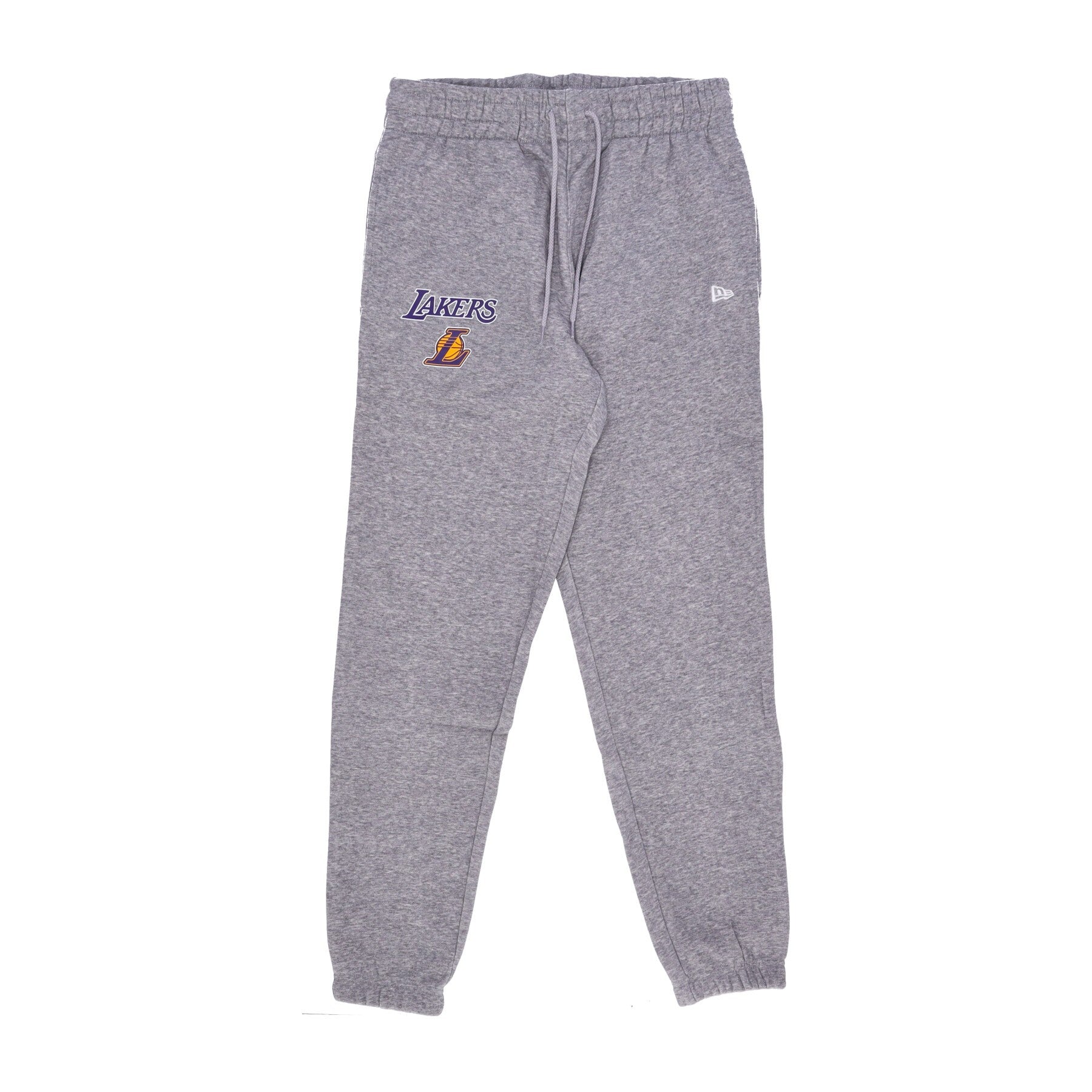 New Era, Pantalone Tuta Felpato Uomo Nba Essential Jogger Loslak, Heather Grey/true Purple