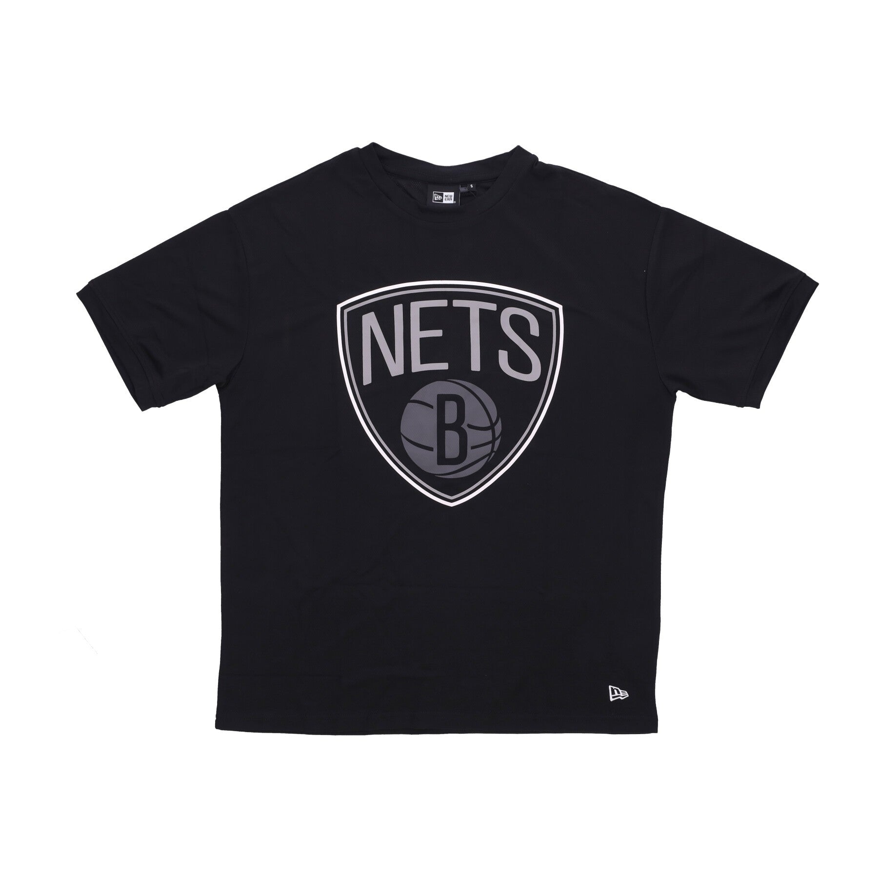 New Era, Maglietta Uomo Nba Os Outline Mesh Tee Bronet, Black/white