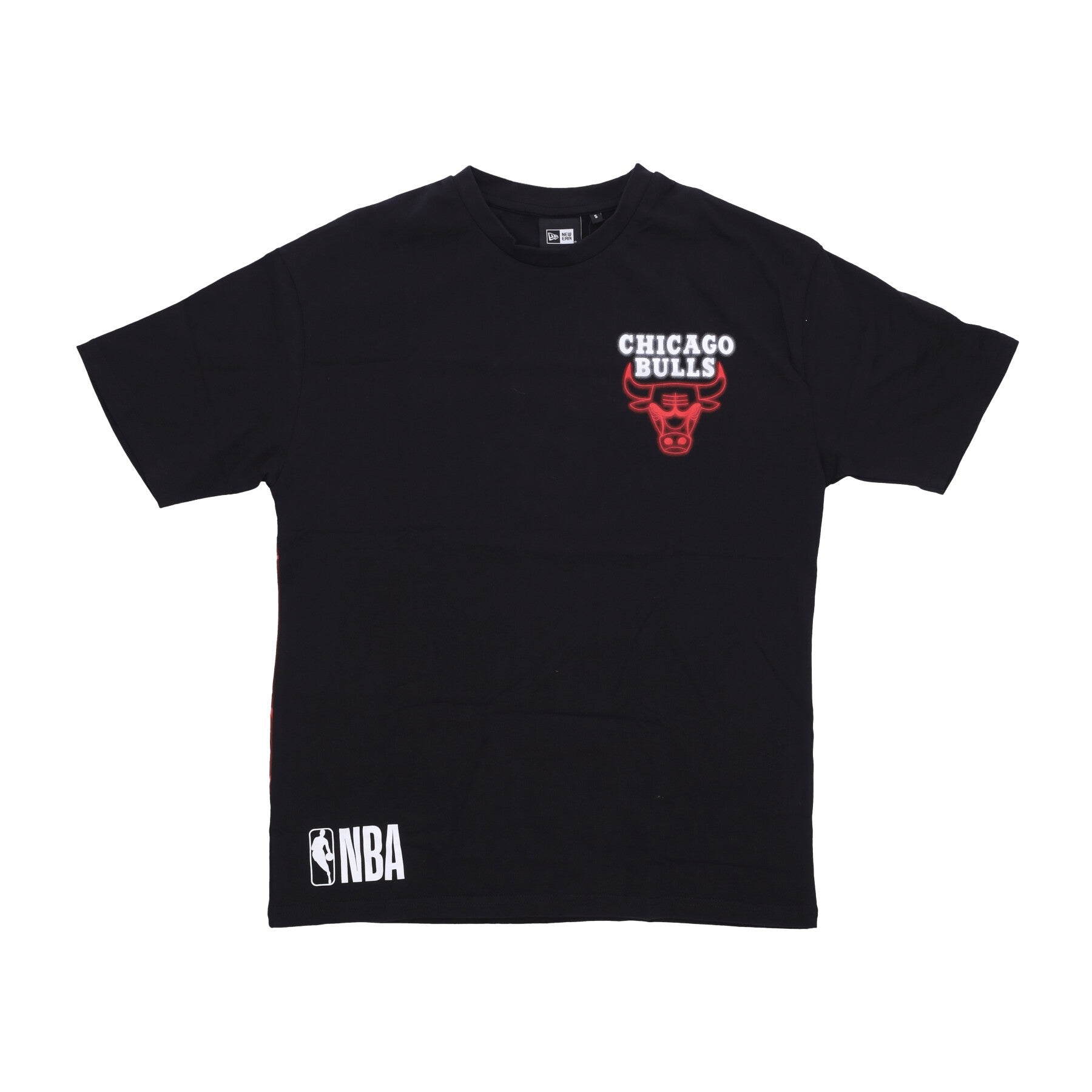 Maglietta Uomo Nba Oversized Bp Neon Tee Chibul Black/front Door Red