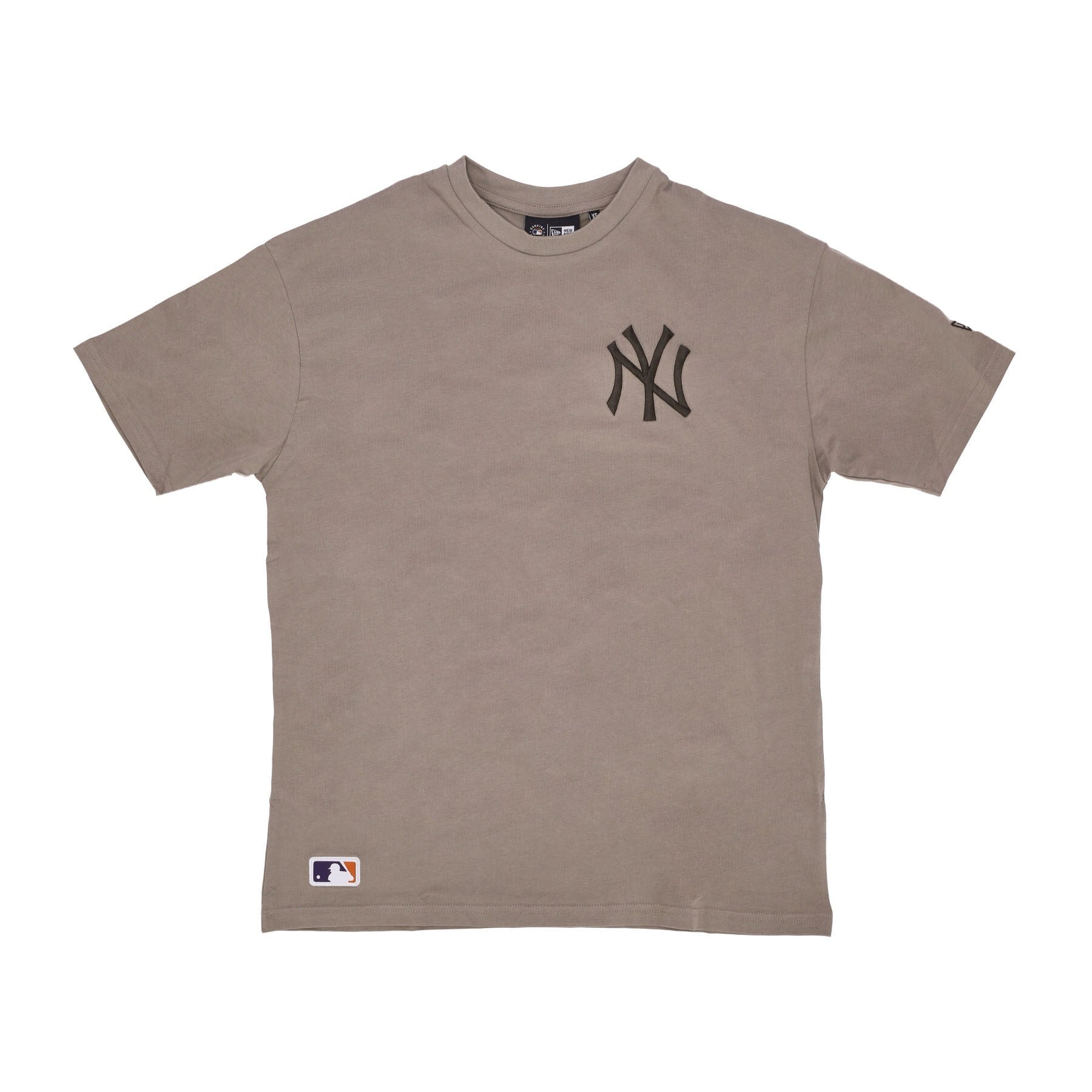 Maglietta Uomo Mlb Emb Logo Oversized Tee Neyyan Ash Brown