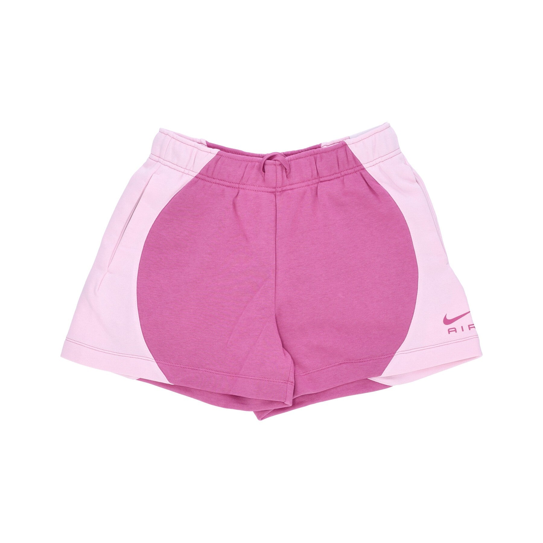 Nike, Pantalone Corto Tuta Felpato Donna Sportswear Air Mid-rise Fleece Short, Cosmic Fuchsia/pink Foam/cosmic Fuchsia