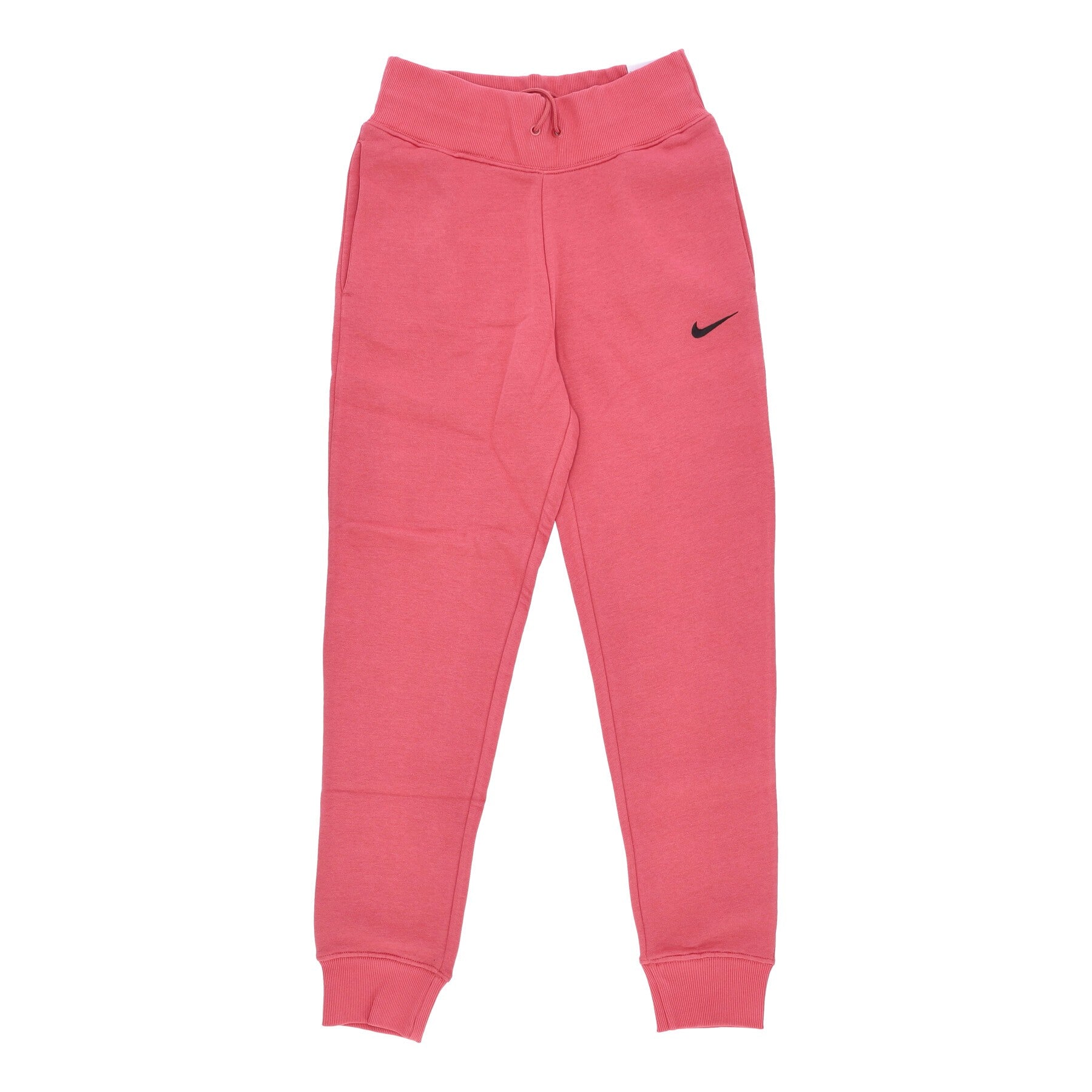 Nike, Pantalone Tuta Felpato Donna Sportswear High-waisted Fleece Joggers, Adobe/black