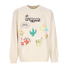 Market, Felpa Leggera Girocollo Uomo Institute Of The Mind Crewneck, Cream