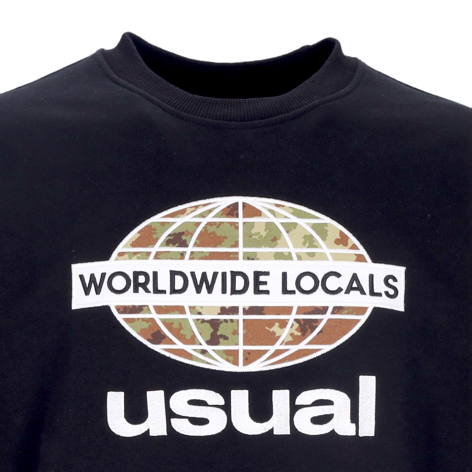 Usual, Felpa Leggera Girocollo Uomo Worldwide Locals Crewneck, 