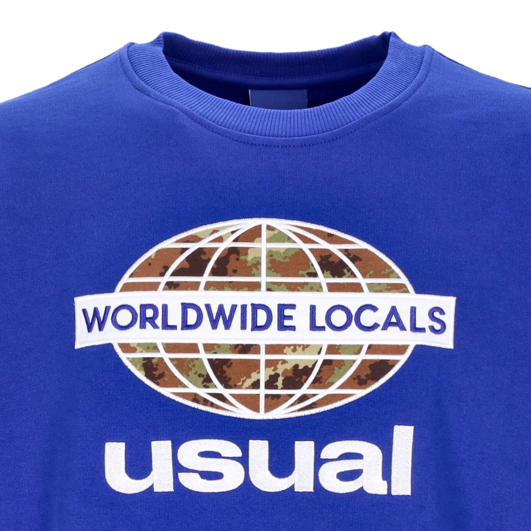 Usual, Felpa Leggera Girocollo Uomo Worldwide Locals Crewneck, 