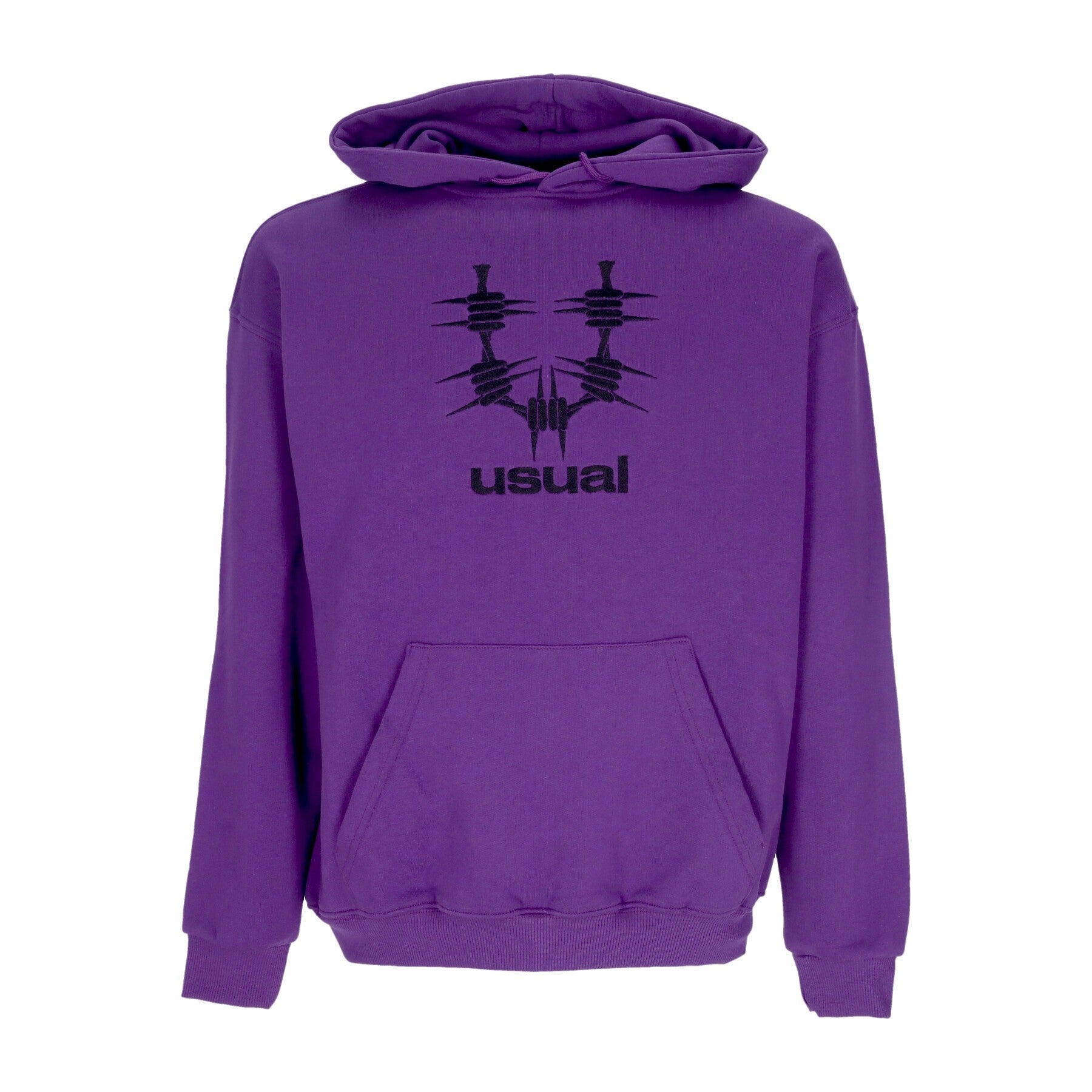 Usual, Felpa Leggera Cappuccio Uomo About Hoodie, Purple