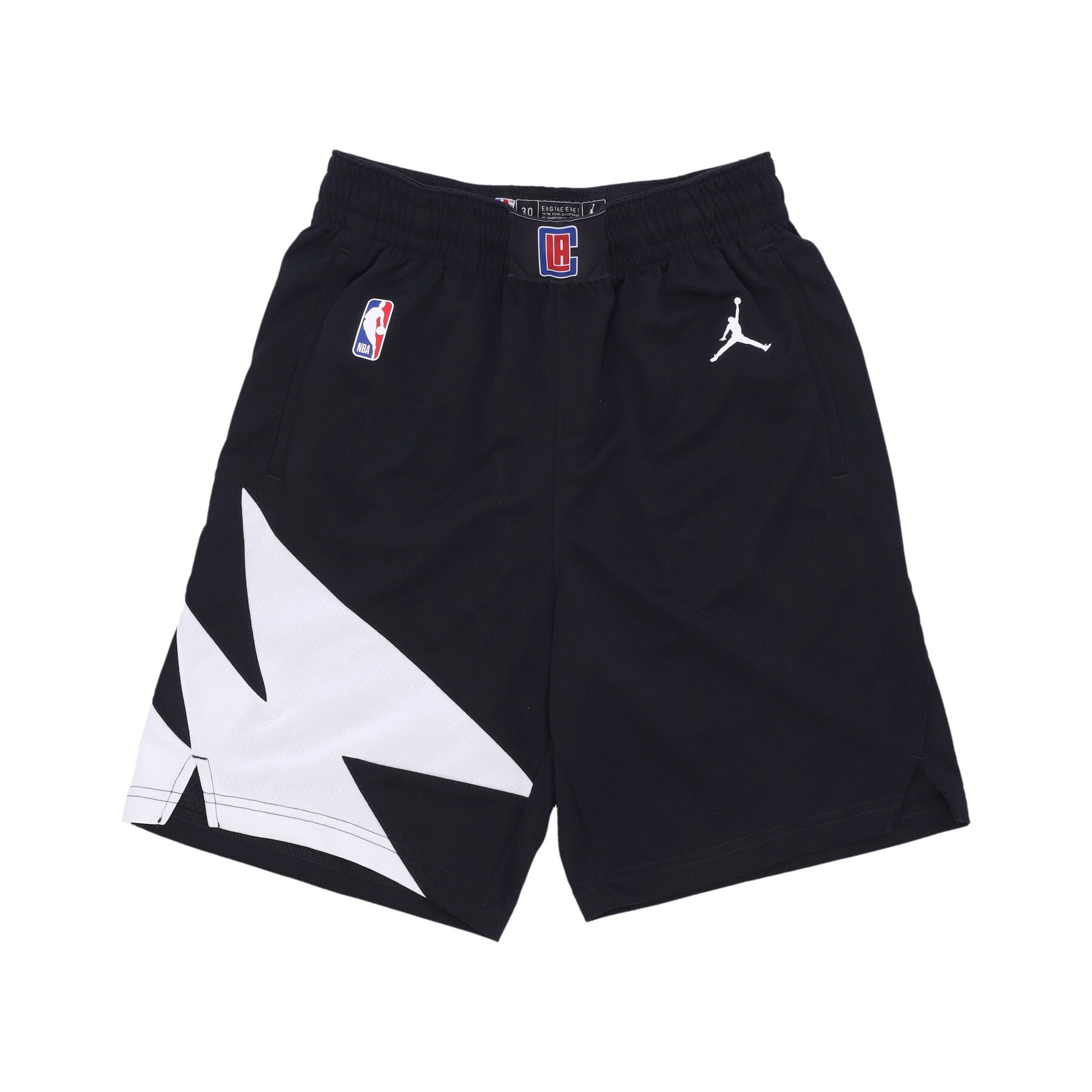 Nike Nba, Pantaloncino Basket Uomo Nba Dri Fit Swingman Short Statement Edition Loscli, Black/white