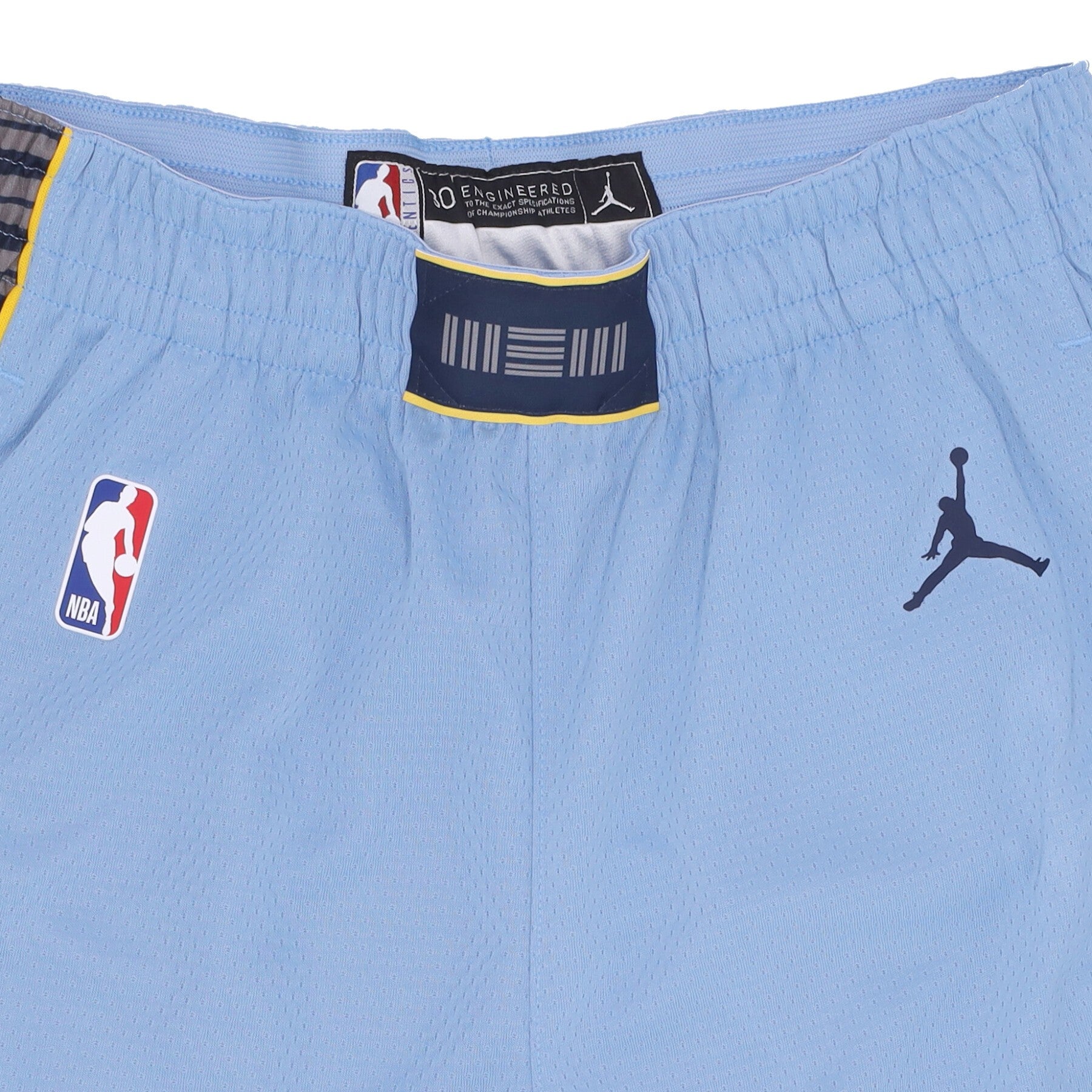 Pantaloncino Basket Uomo Nba Statement 22 Dri-fit Swingman Short Memgri Light Blue/college Navy