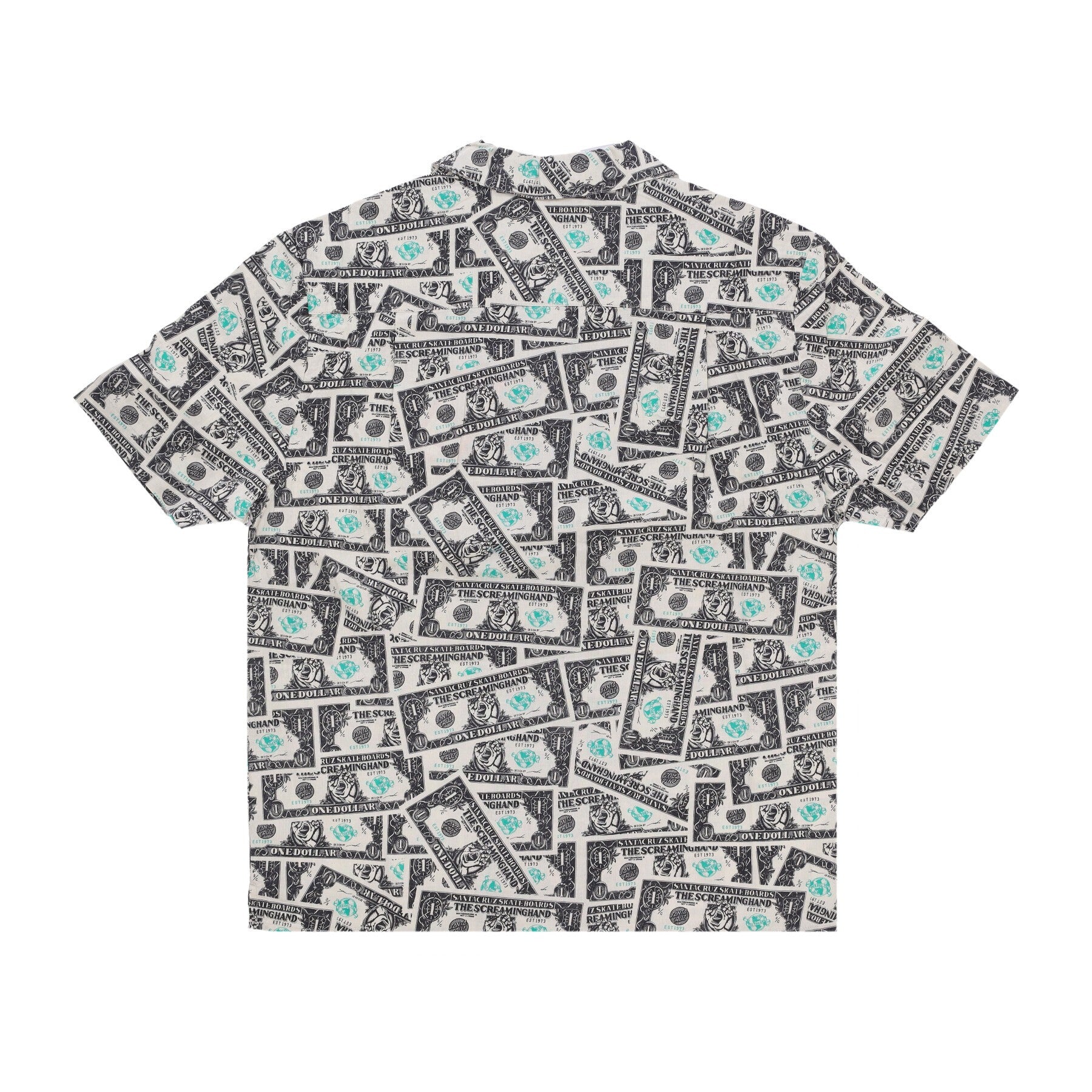 Makoo Dollar S/s Shirt Bills Men's Short Sleeve Shirt